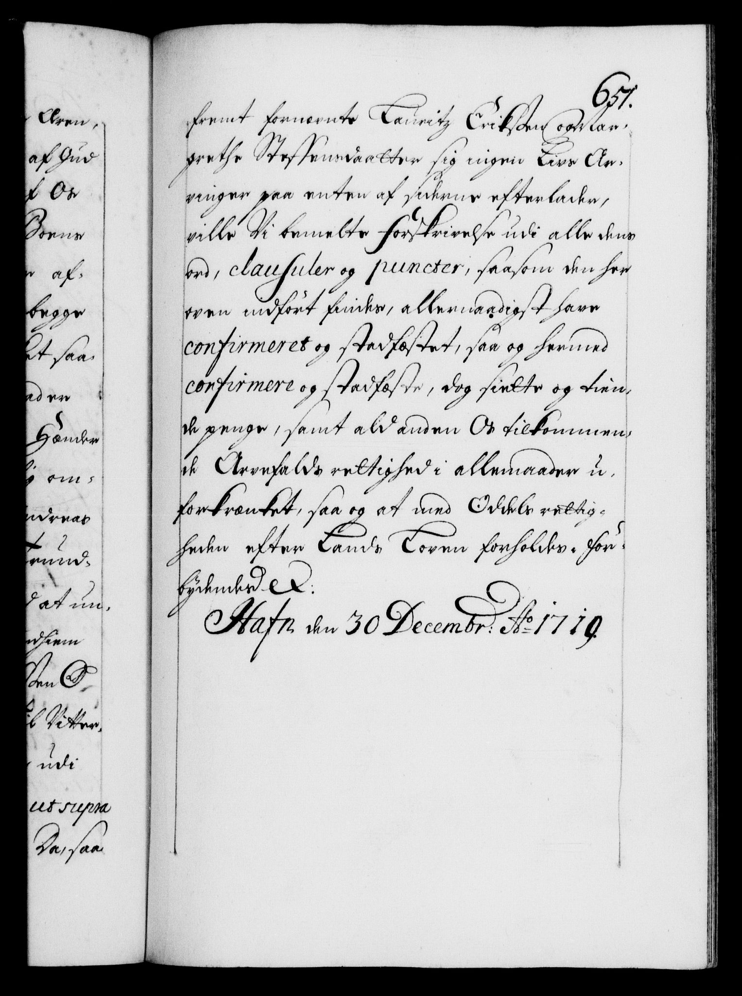 Danske Kanselli 1572-1799, AV/RA-EA-3023/F/Fc/Fca/Fcaa/L0022: Norske registre, 1716-1719, p. 651a