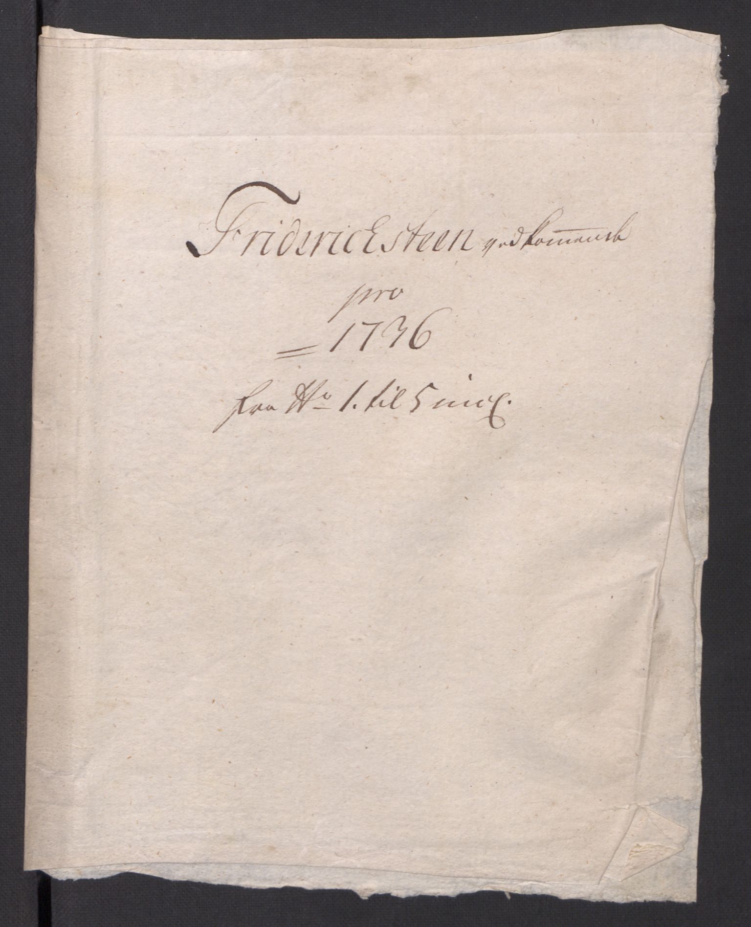 Kommanderende general (KG I) med Det norske krigsdirektorium, AV/RA-EA-5419/D/L0154: Fredriksten festning: Brev, inventarfortegnelser og regnskapsekstrakter, 1730-1739, p. 436