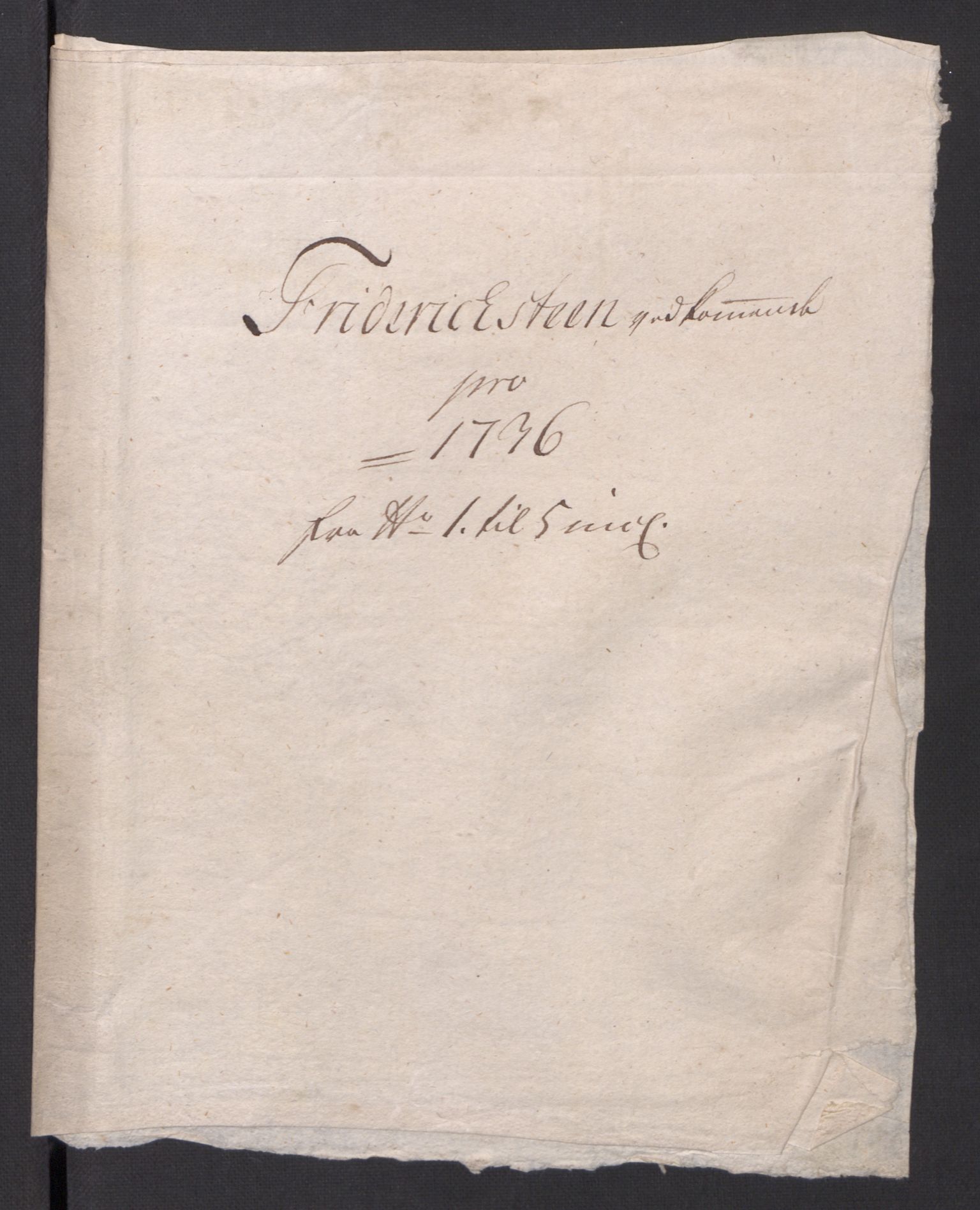 Kommanderende general (KG I) med Det norske krigsdirektorium, RA/EA-5419/D/L0154: Fredriksten festning: Brev, inventarfortegnelser og regnskapsekstrakter, 1730-1739, p. 436