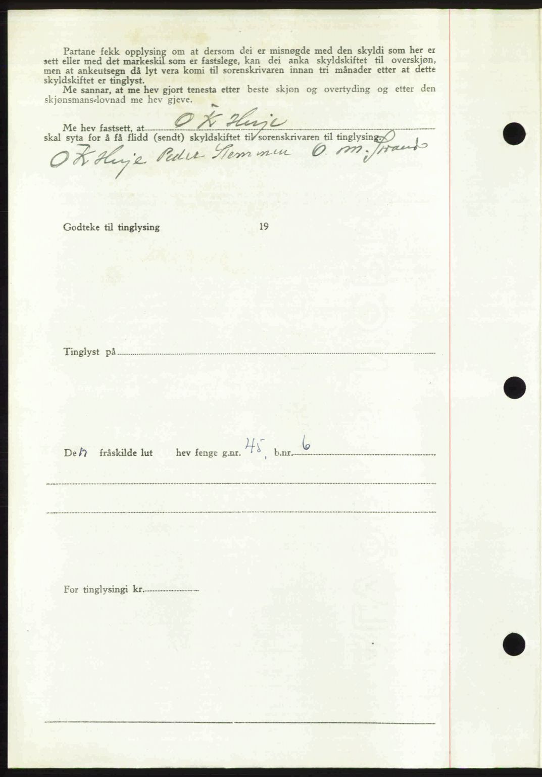 Romsdal sorenskriveri, AV/SAT-A-4149/1/2/2C: Mortgage book no. A30, 1949-1949, Diary no: : 2472/1949