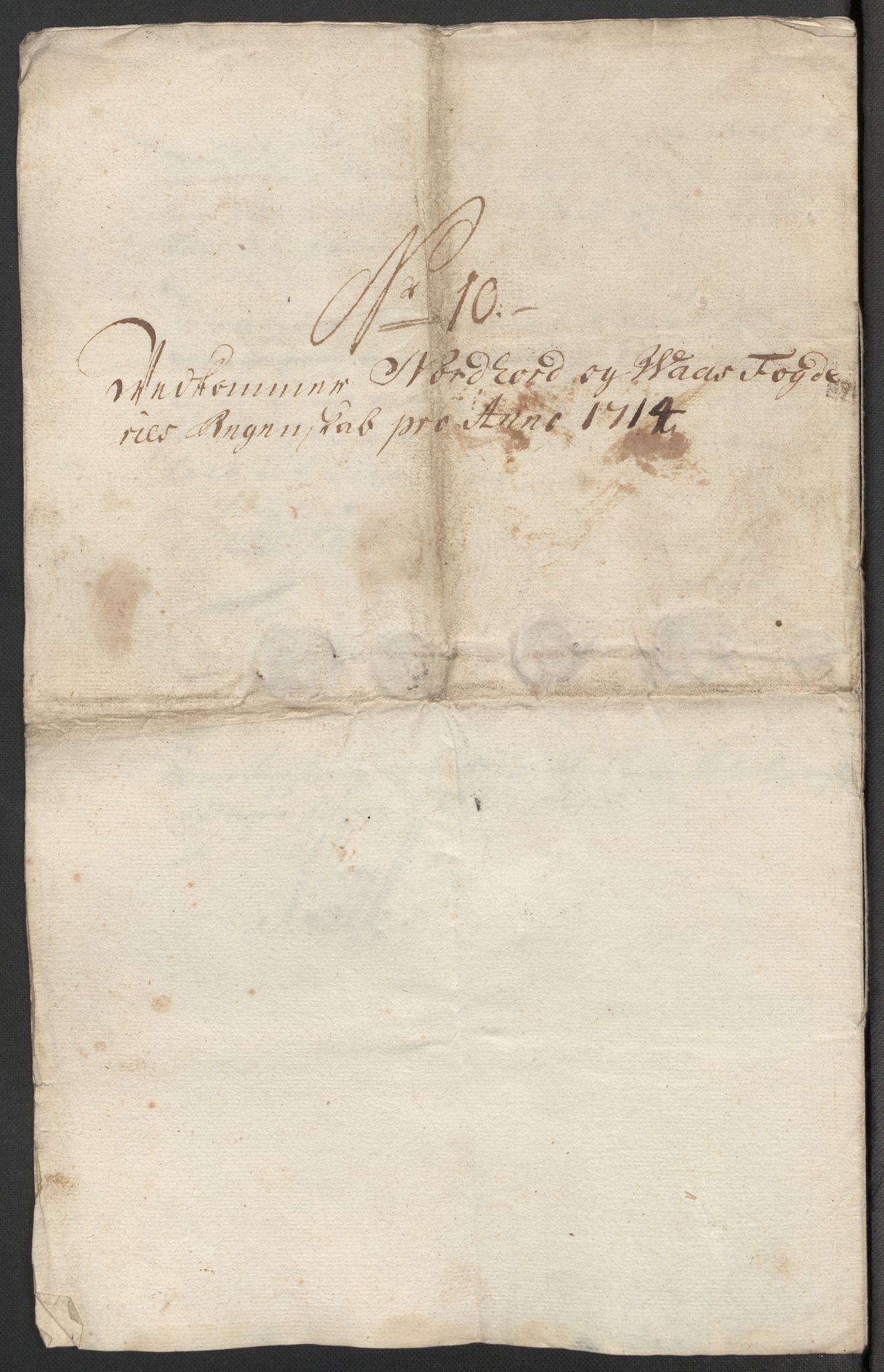 Rentekammeret inntil 1814, Reviderte regnskaper, Fogderegnskap, AV/RA-EA-4092/R51/L3197: Fogderegnskap Nordhordland og Voss, 1714, p. 243