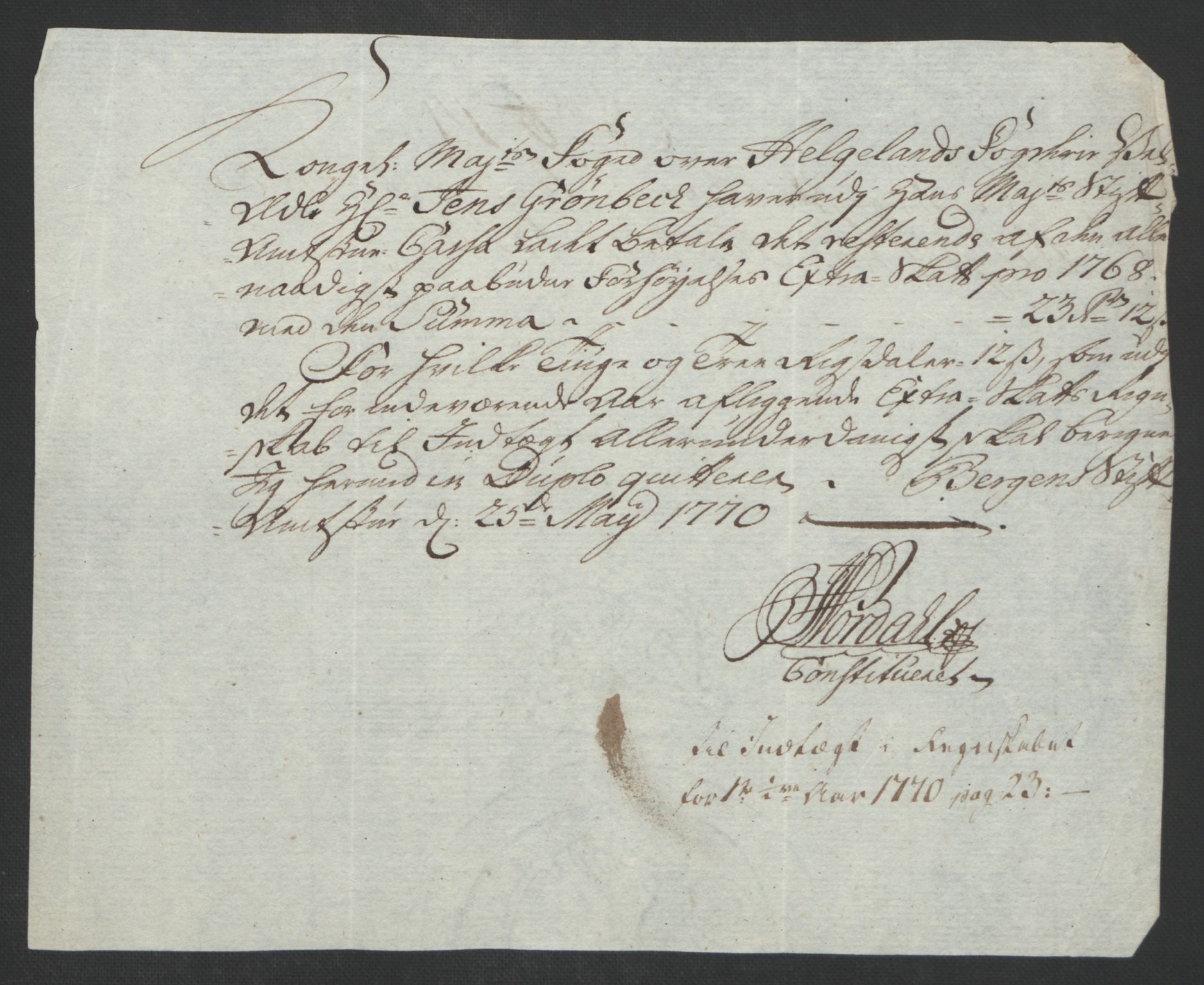 Rentekammeret inntil 1814, Reviderte regnskaper, Fogderegnskap, RA/EA-4092/R65/L4573: Ekstraskatten Helgeland, 1762-1772, p. 300