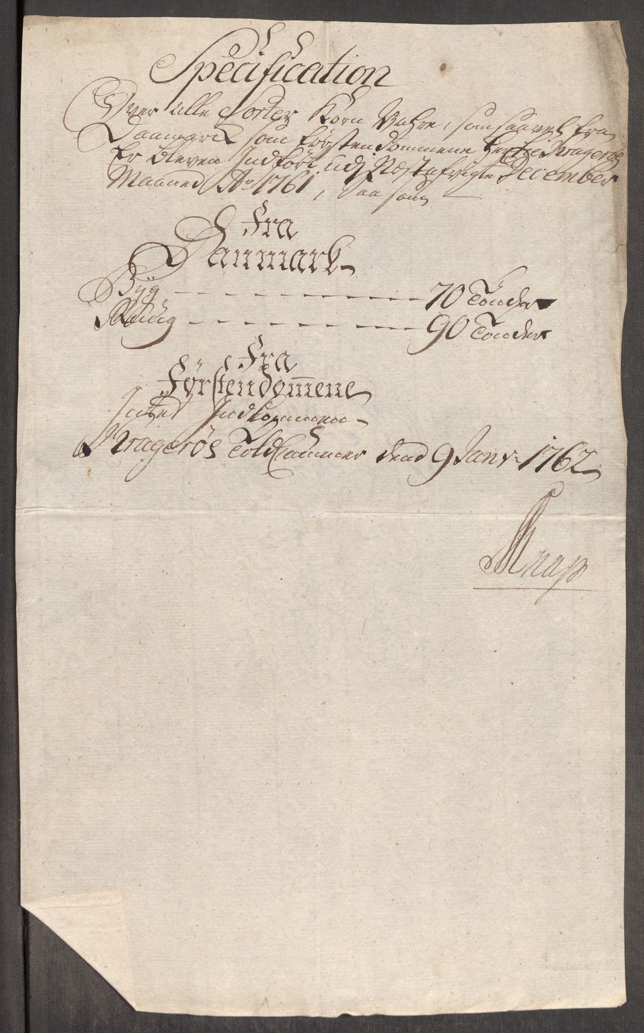 Rentekammeret inntil 1814, Realistisk ordnet avdeling, AV/RA-EA-4070/Oe/L0007: [Ø1]: Priskuranter, 1761-1763, p. 216