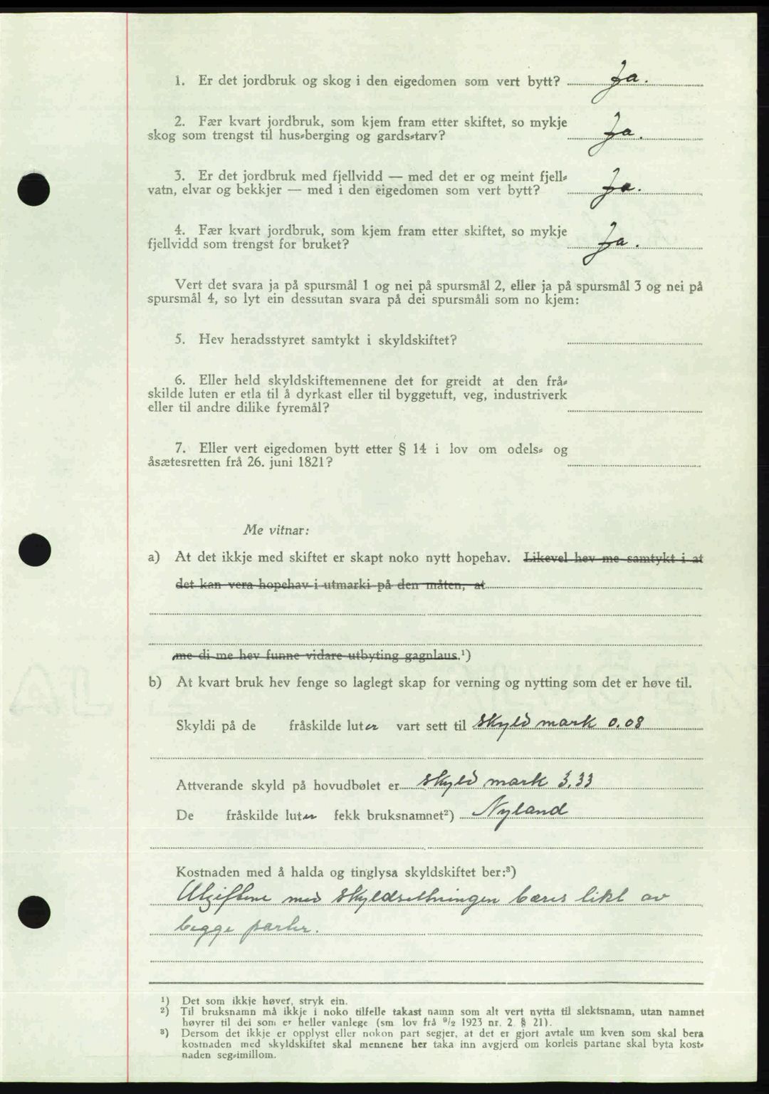 Romsdal sorenskriveri, AV/SAT-A-4149/1/2/2C: Mortgage book no. A22, 1947-1947, Diary no: : 412/1947