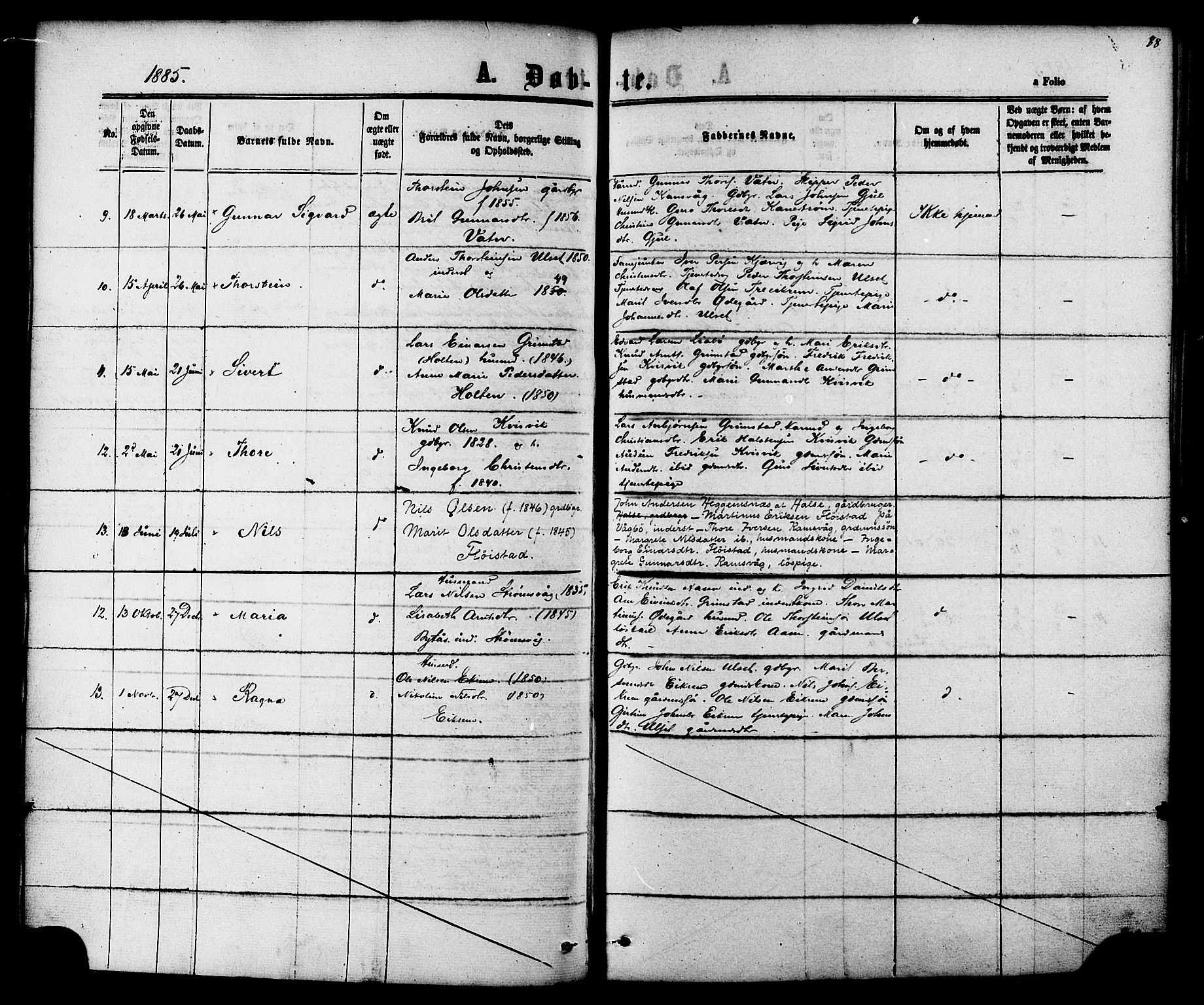 Ministerialprotokoller, klokkerbøker og fødselsregistre - Møre og Romsdal, AV/SAT-A-1454/587/L0999: Parish register (official) no. 587A01, 1864-1886, p. 88