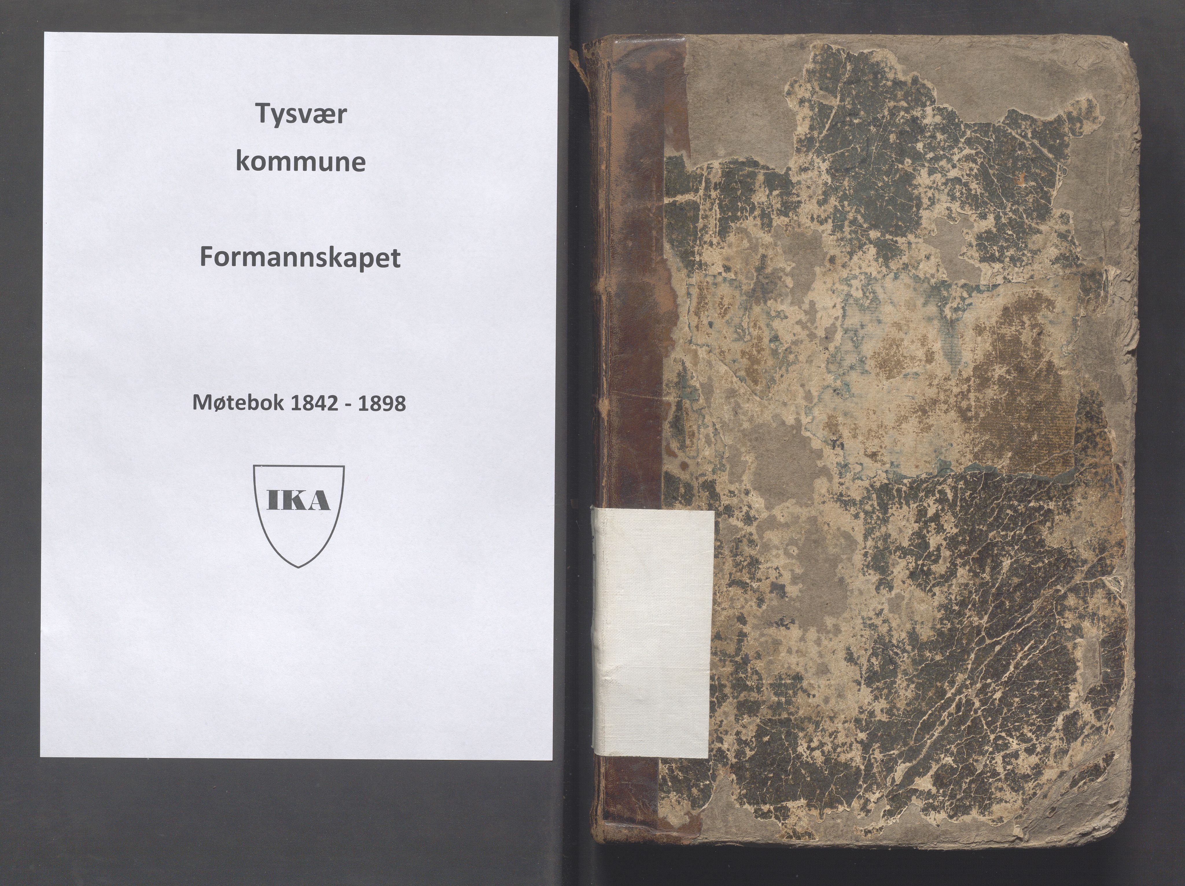 Tysvær kommune - Møtebøker formannskapet, IKAR/X-0002-Aaa/L0001, 1842-1989