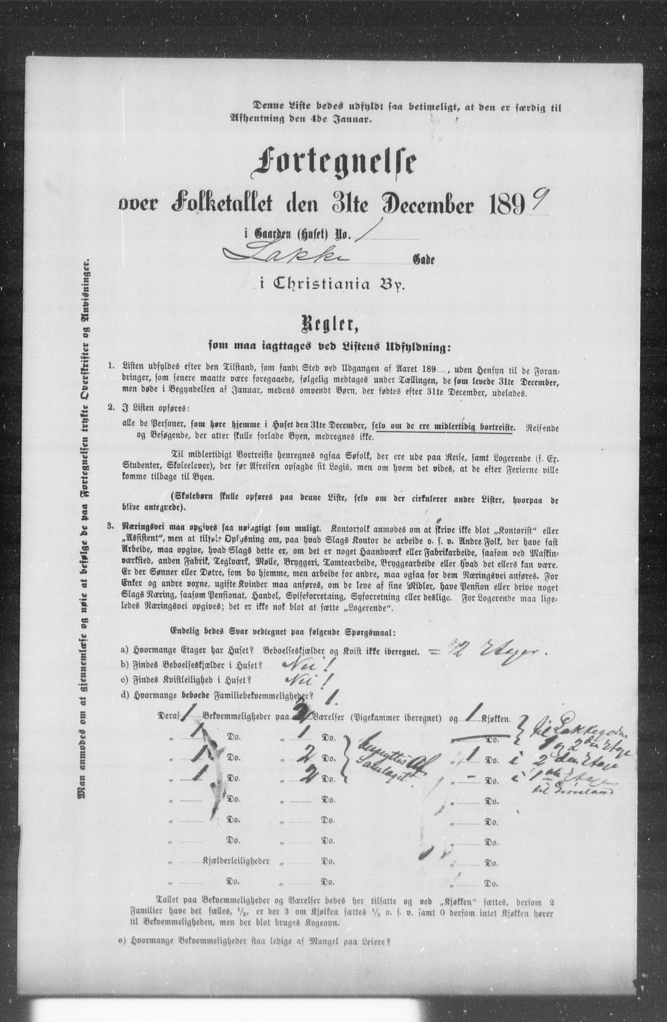 OBA, Municipal Census 1899 for Kristiania, 1899, p. 7213