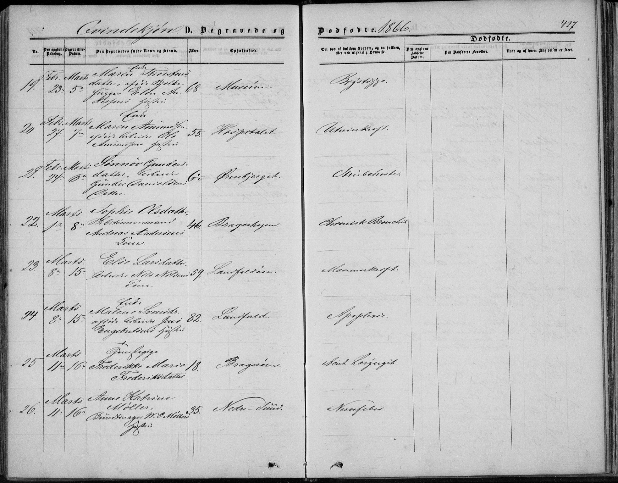 Bragernes kirkebøker, AV/SAKO-A-6/F/Fb/L0003: Parish register (official) no. II 3, 1860-1868, p. 427