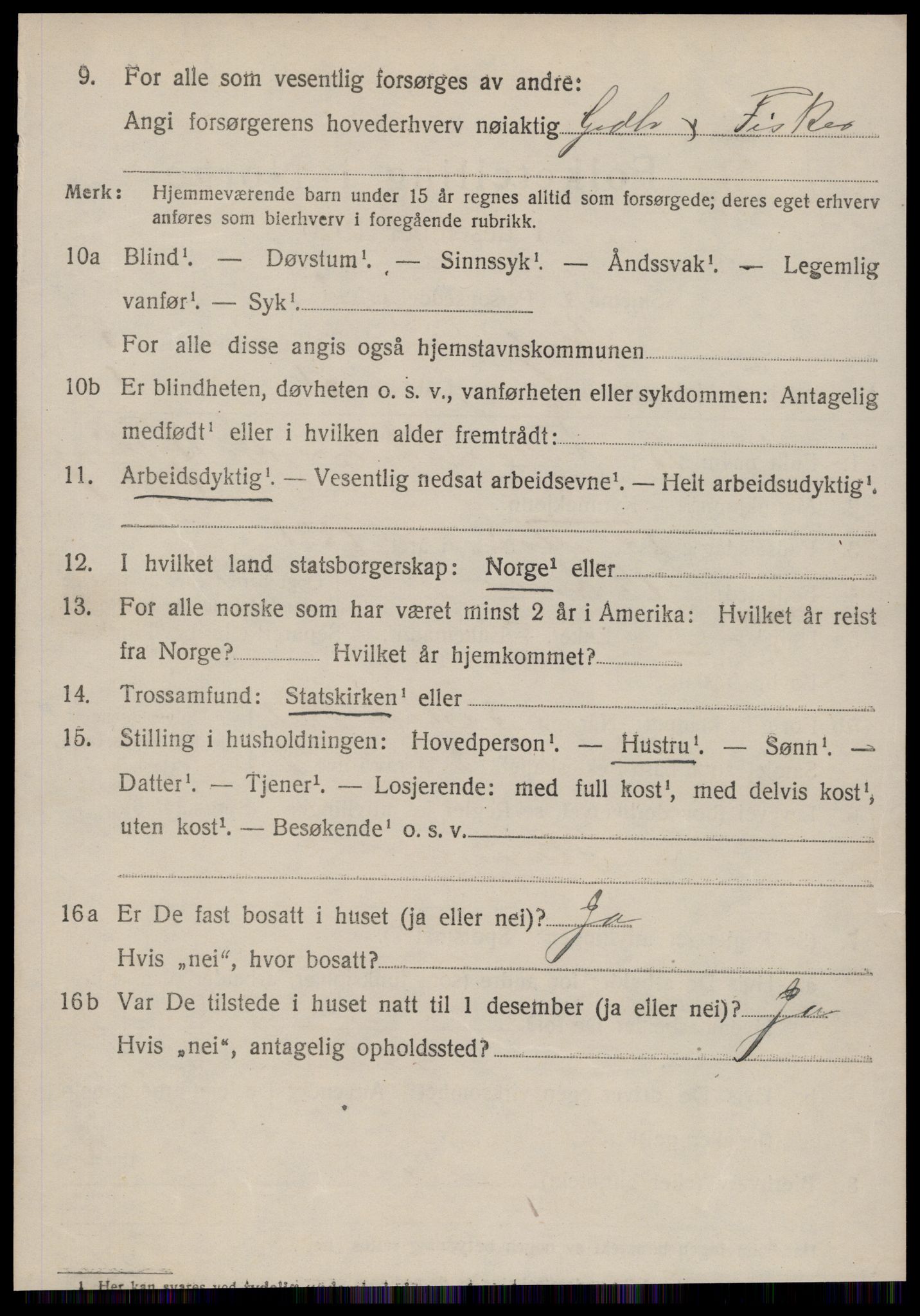 SAT, 1920 census for Skodje, 1920, p. 2300