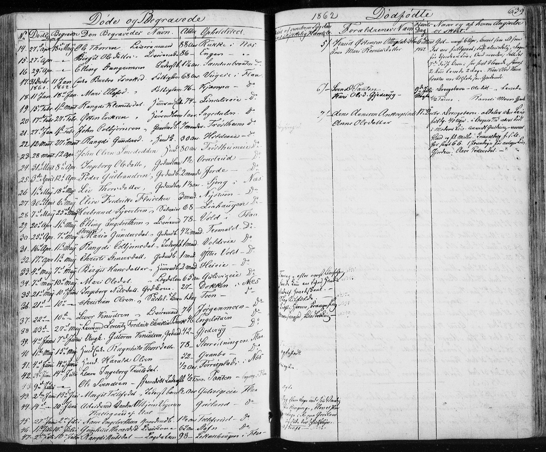 Nes kirkebøker, AV/SAKO-A-236/F/Fa/L0009: Parish register (official) no. 9, 1834-1863, p. 639