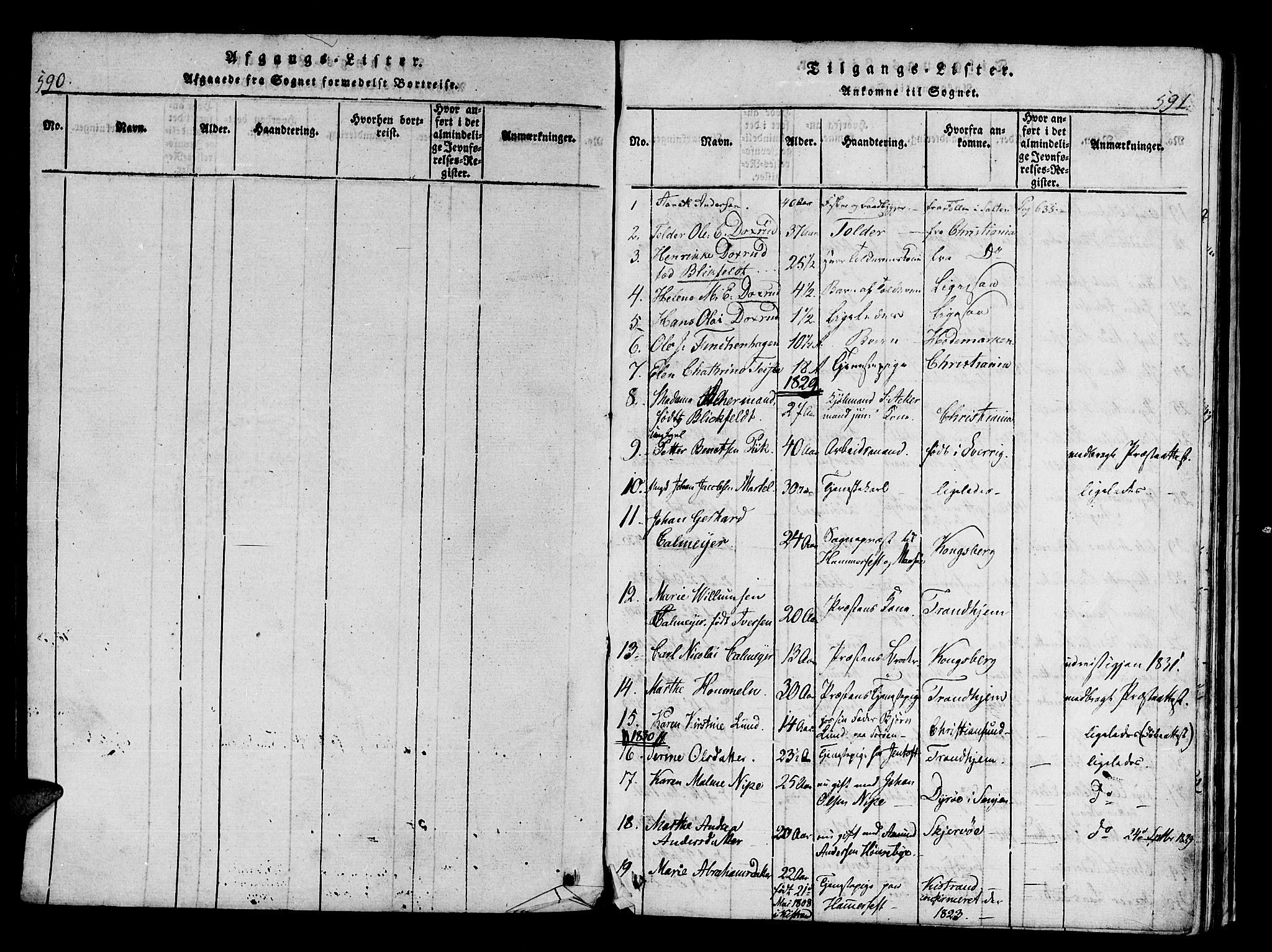 Hammerfest sokneprestkontor, SATØ/S-1347/H/Ha/L0003.kirke: Parish register (official) no. 3, 1821-1842, p. 591