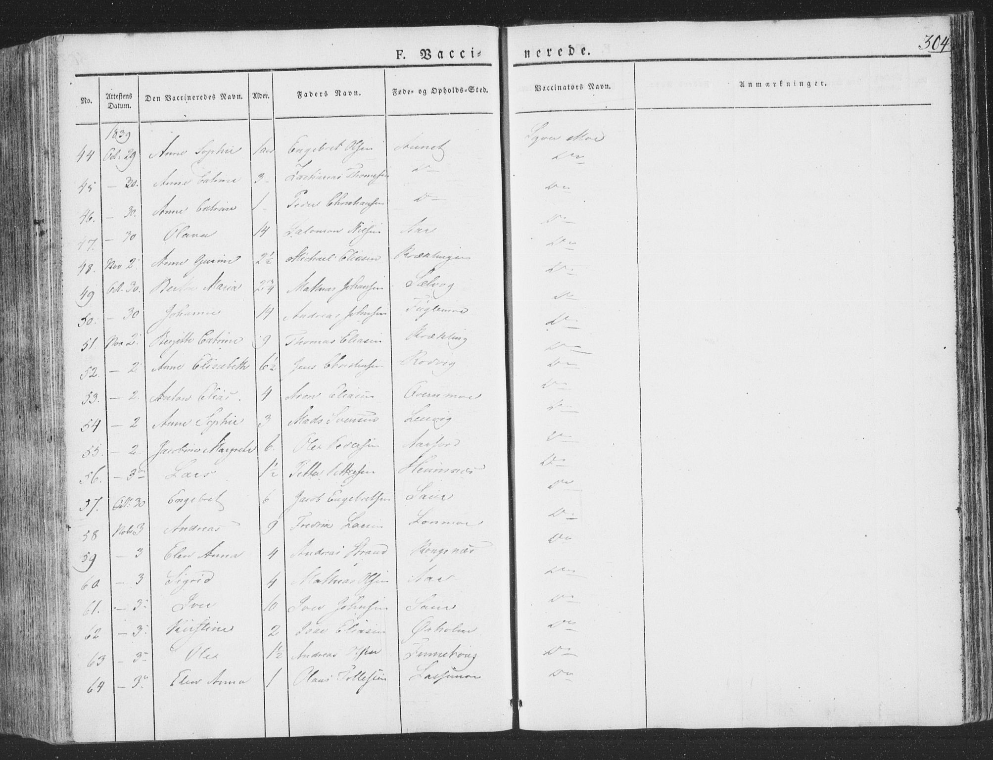 Ministerialprotokoller, klokkerbøker og fødselsregistre - Nord-Trøndelag, AV/SAT-A-1458/780/L0639: Parish register (official) no. 780A04, 1830-1844, p. 304