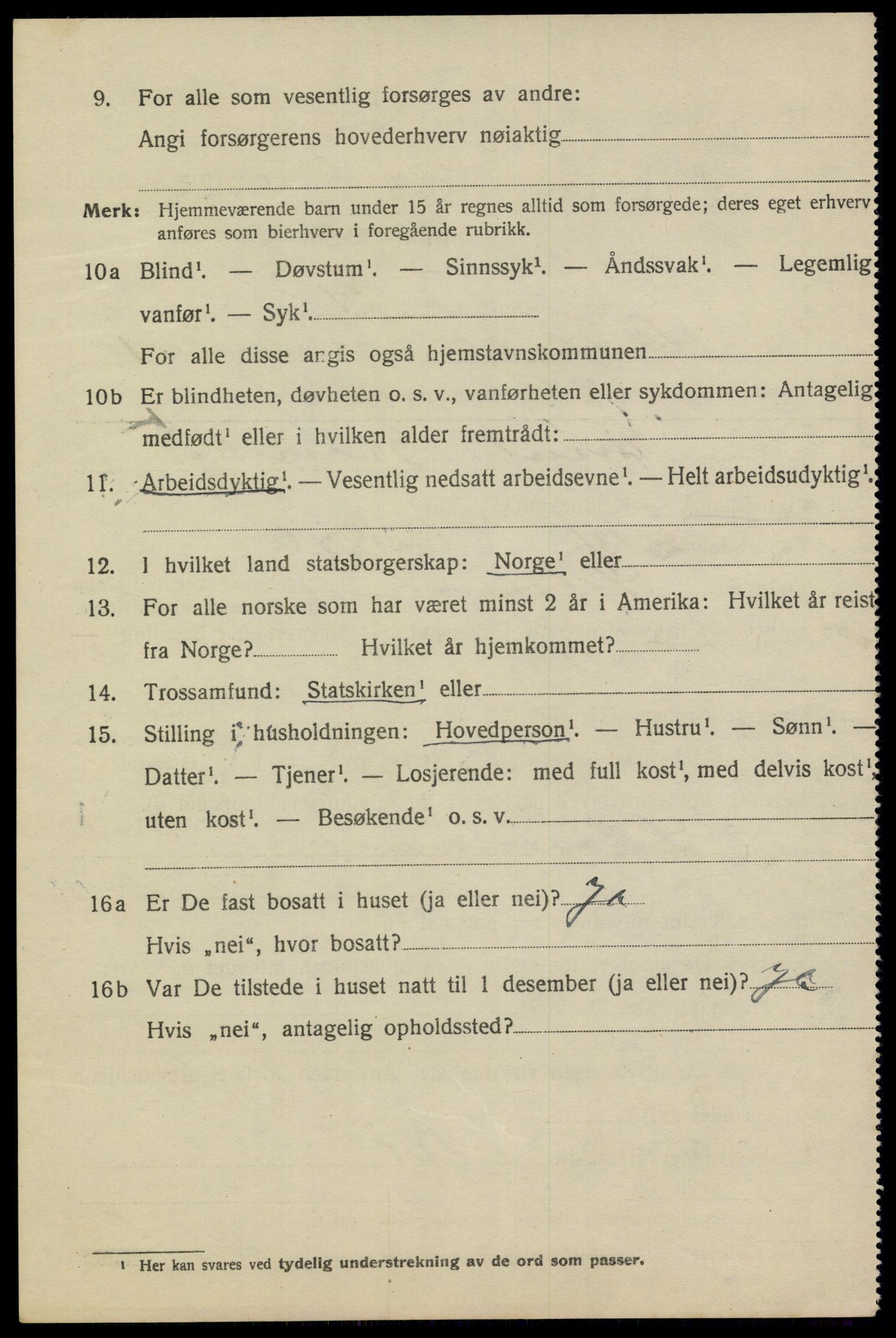 SAKO, 1920 census for Stathelle, 1920, p. 828