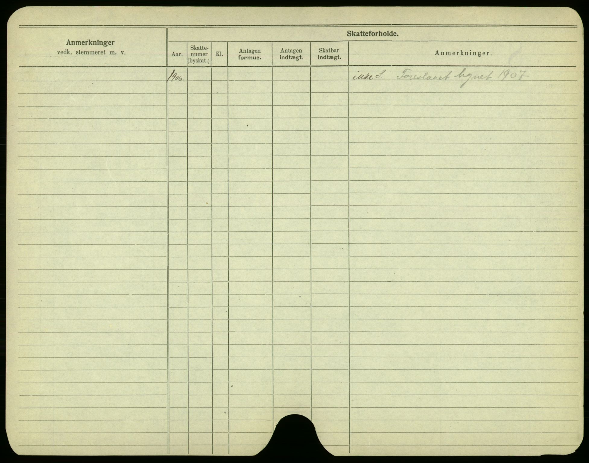 Oslo folkeregister, Registerkort, AV/SAO-A-11715/F/Fa/Fac/L0002: Menn, 1906-1914, p. 1001b