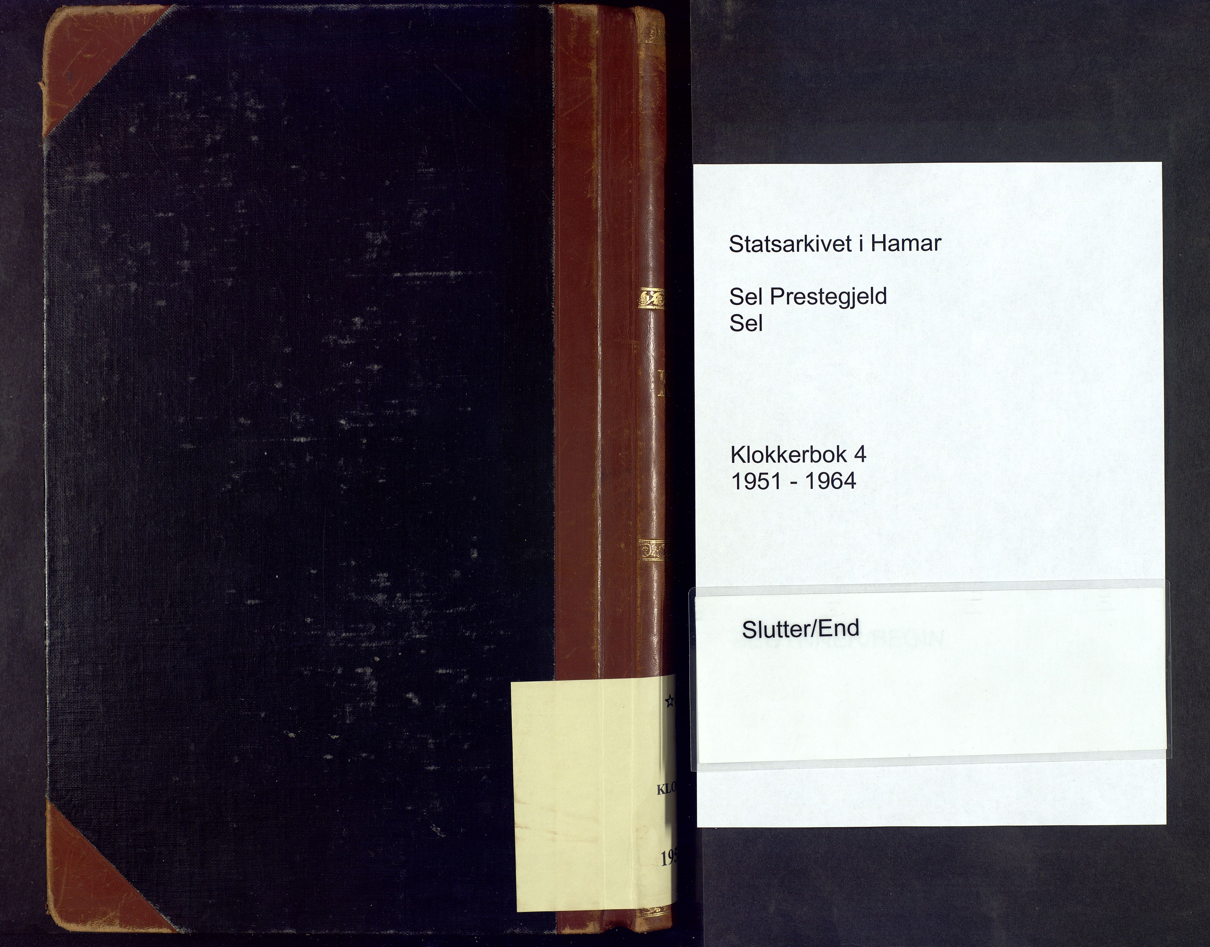 Sel prestekontor, AV/SAH-PREST-074/H/Ha/Hab/L0004: Parish register (copy) no. 4, 1951-1964