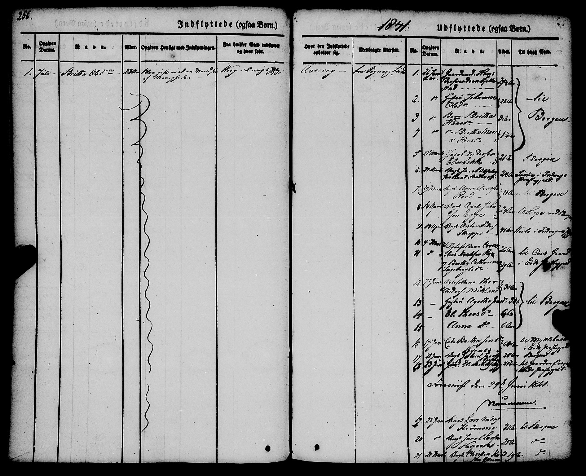 Gloppen sokneprestembete, SAB/A-80101/H/Haa/Haaa/L0008: Parish register (official) no. A 8, 1837-1855, p. 256