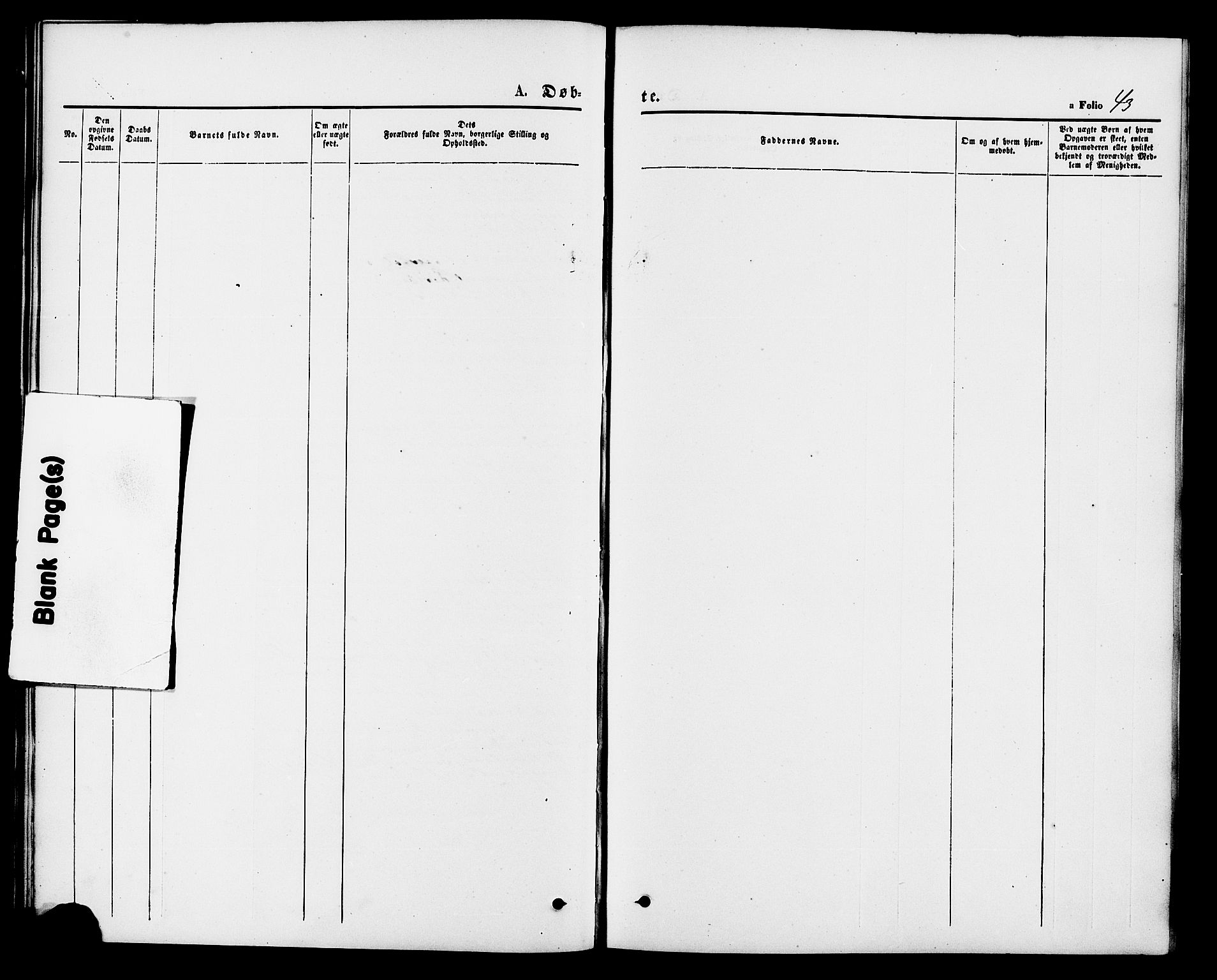 Vikedal sokneprestkontor, AV/SAST-A-101840/01/IV: Parish register (official) no. A 9, 1868-1885, p. 43