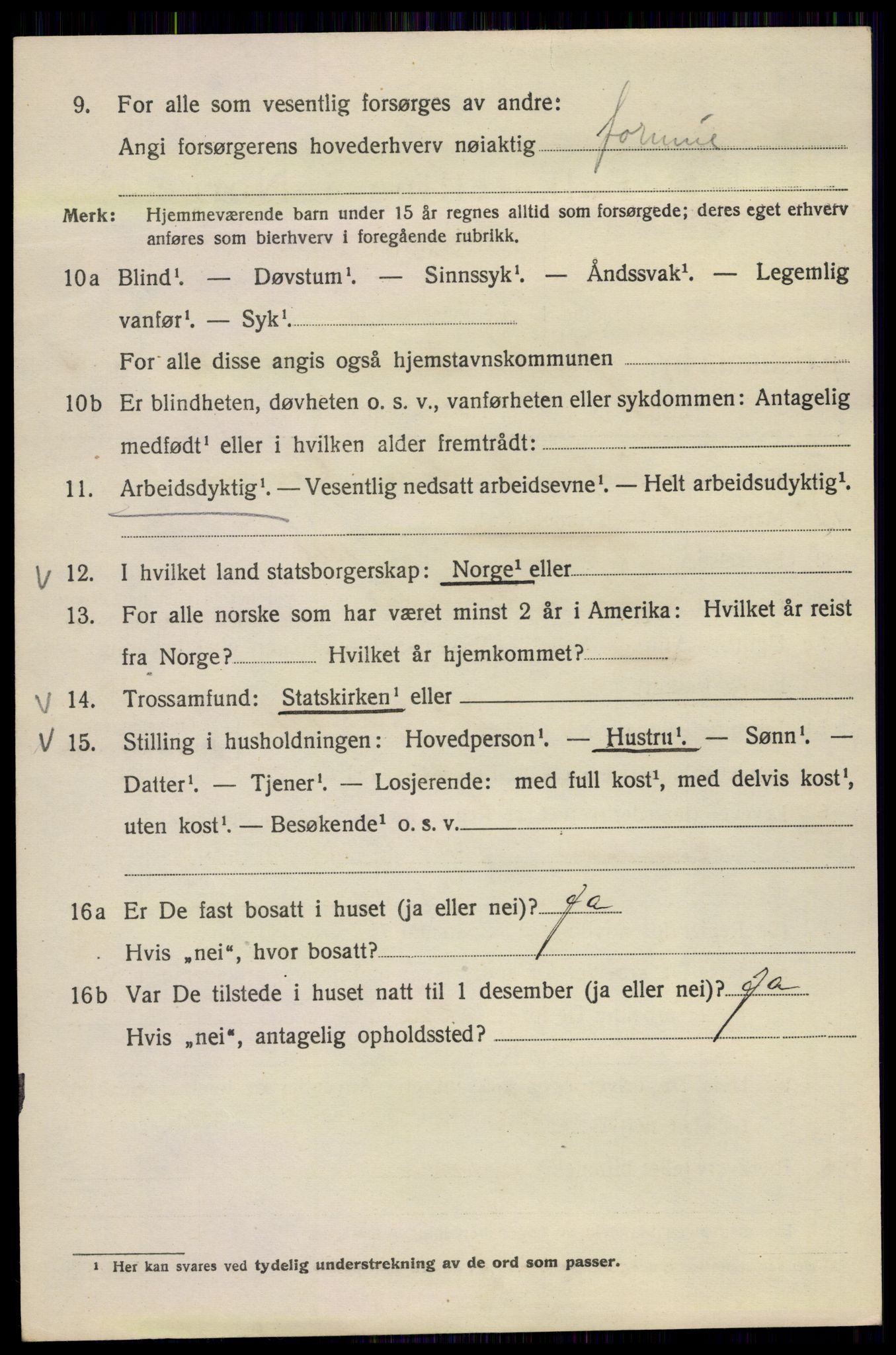 SAO, 1920 census for Kristiania, 1920, p. 323320