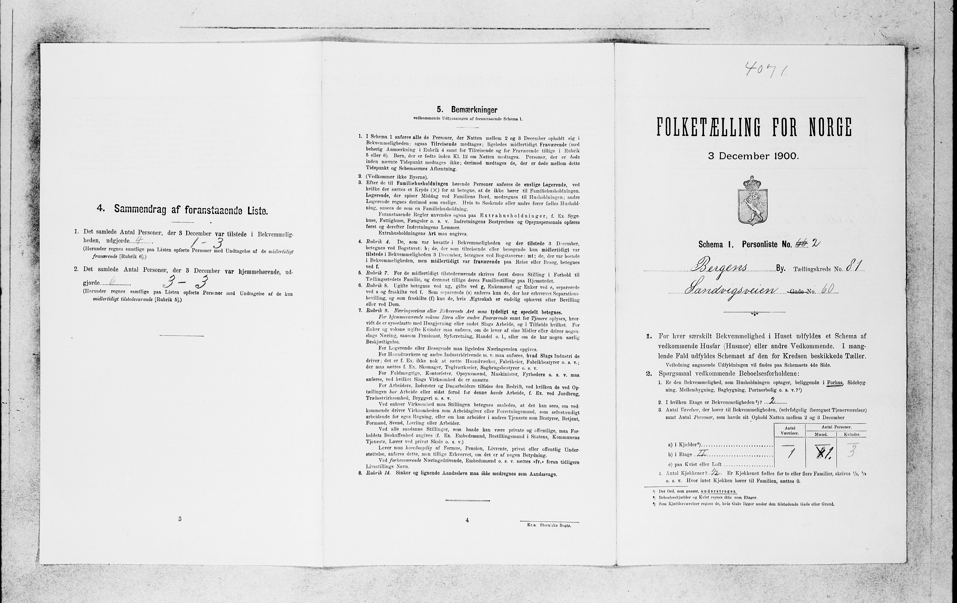 SAB, 1900 census for Bergen, 1900, p. 16778