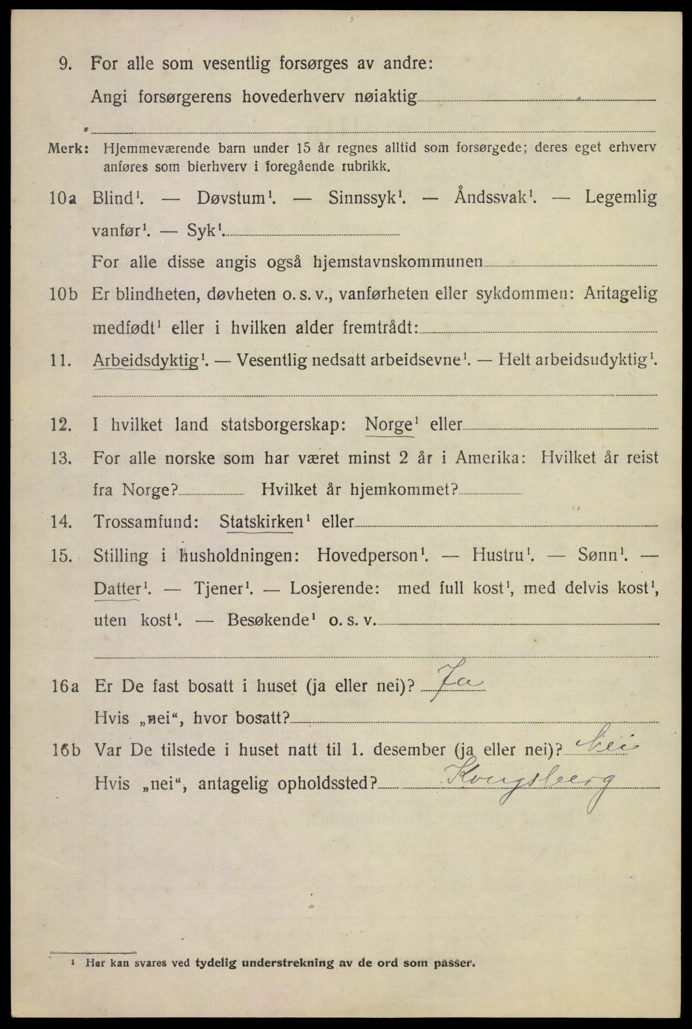 SAKO, 1920 census for Øvre Sandsvær, 1920, p. 3719