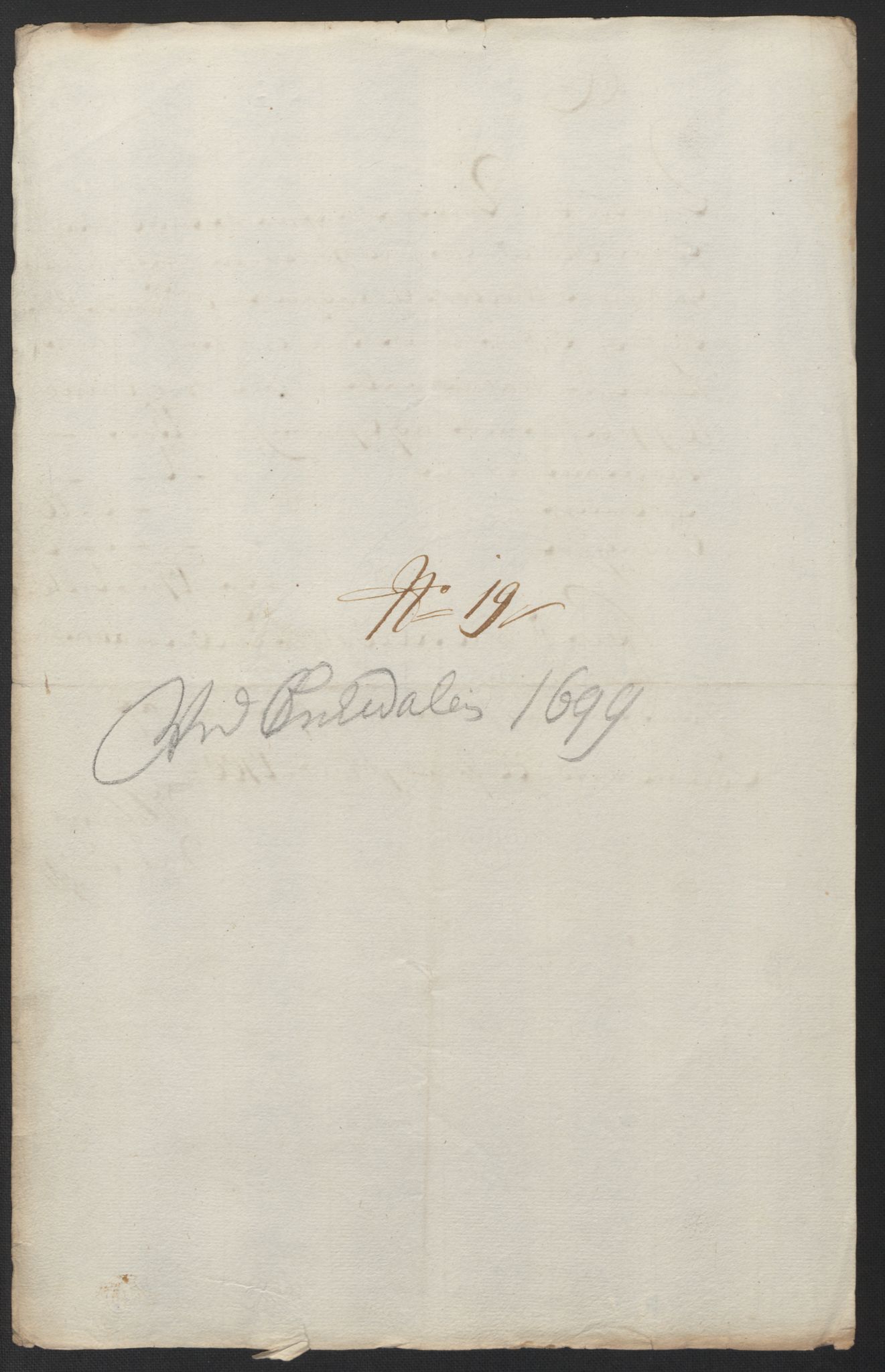 Rentekammeret inntil 1814, Reviderte regnskaper, Fogderegnskap, RA/EA-4092/R60/L3949: Fogderegnskap Orkdal og Gauldal, 1699, p. 175
