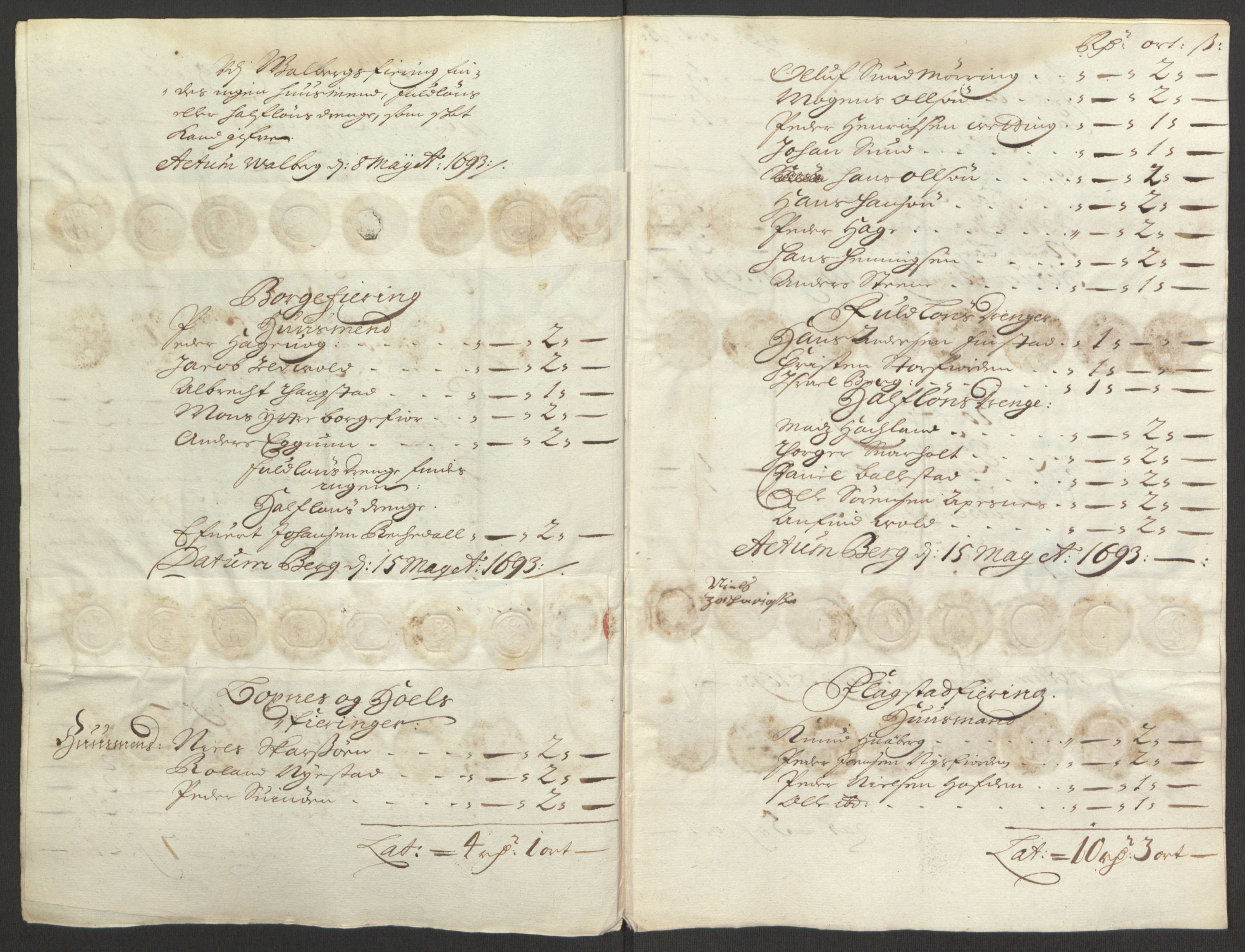 Rentekammeret inntil 1814, Reviderte regnskaper, Fogderegnskap, RA/EA-4092/R67/L4675: Fogderegnskap Vesterålen, Andenes og Lofoten, 1691-1693, p. 250
