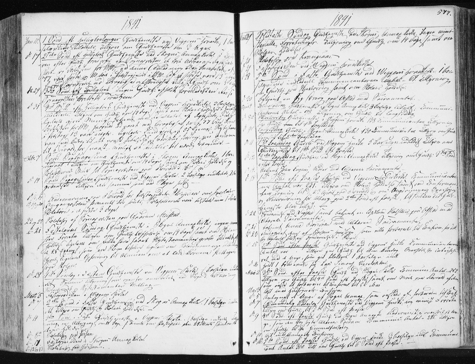 Ministerialprotokoller, klokkerbøker og fødselsregistre - Sør-Trøndelag, AV/SAT-A-1456/665/L0771: Parish register (official) no. 665A06, 1830-1856, p. 577