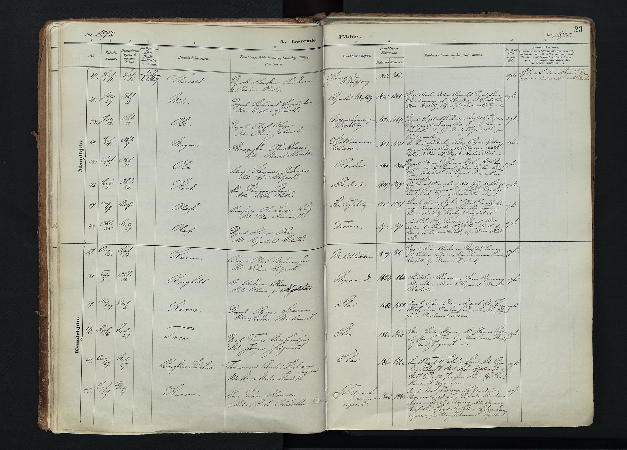 Stor-Elvdal prestekontor, AV/SAH-PREST-052/H/Ha/Haa/L0004: Parish register (official) no. 4, 1890-1922, p. 23