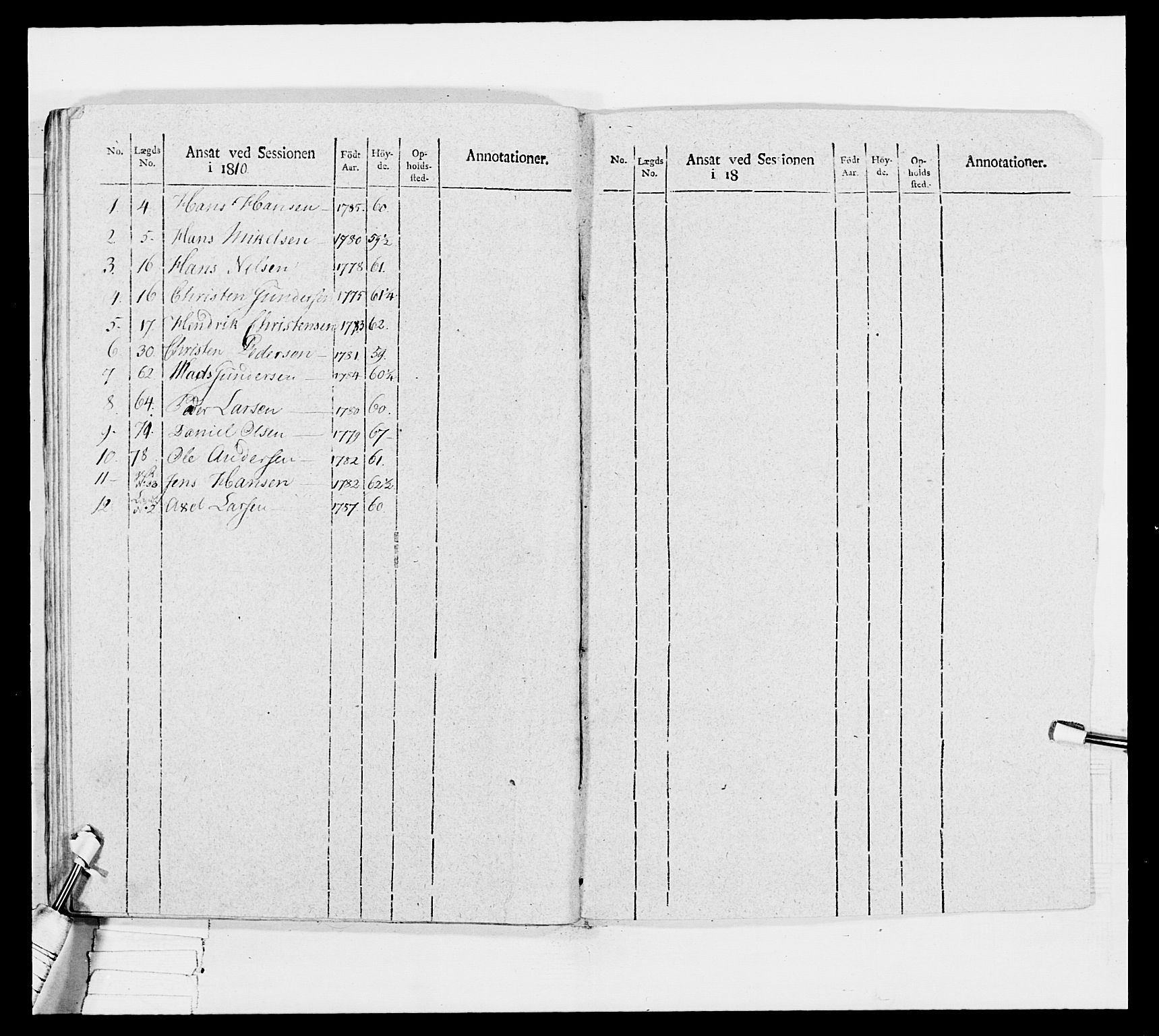 Generalitets- og kommissariatskollegiet, Det kongelige norske kommissariatskollegium, AV/RA-EA-5420/E/Eh/L0033: Nordafjelske gevorbne infanteriregiment, 1810, p. 368