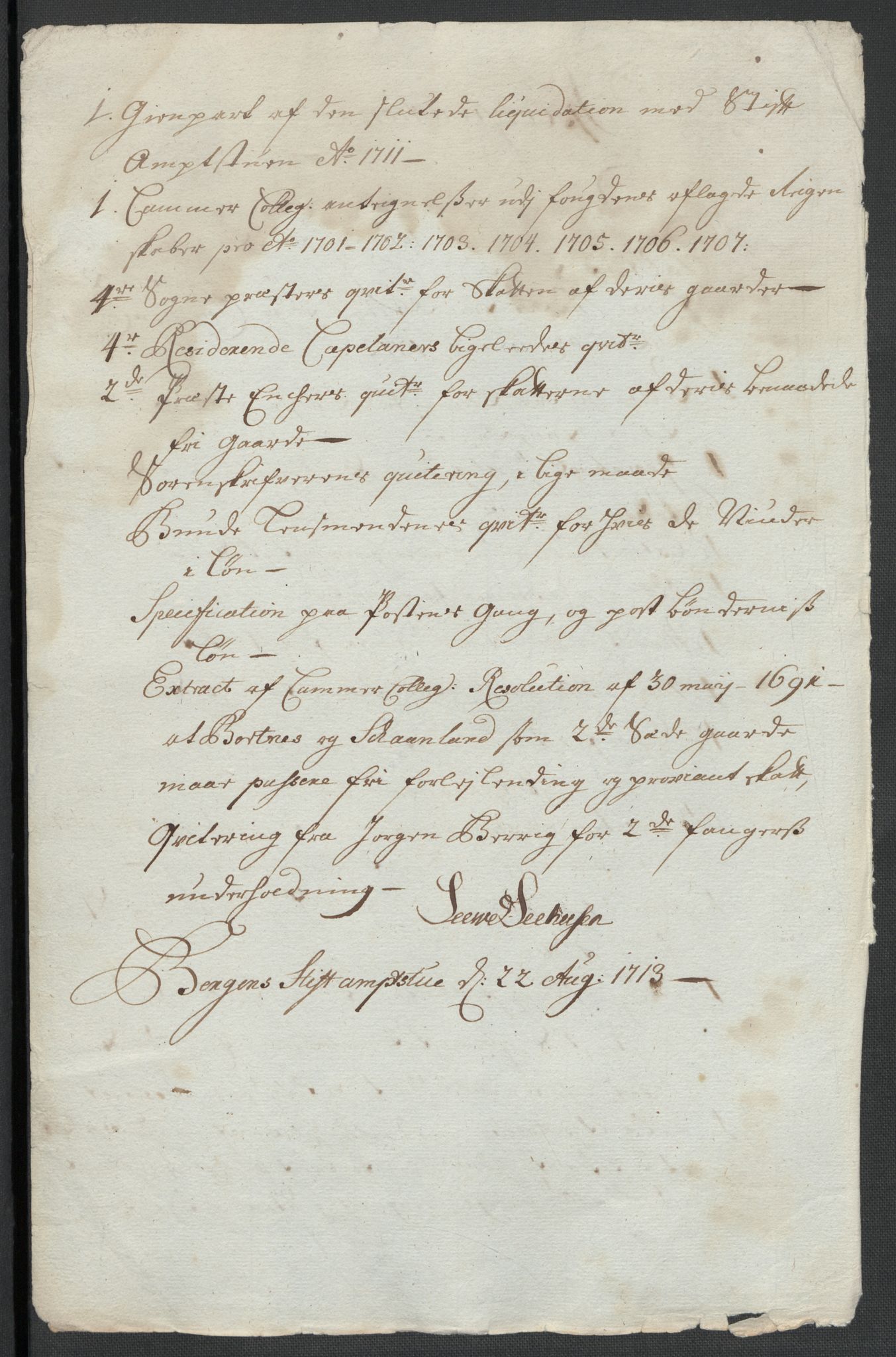 Rentekammeret inntil 1814, Reviderte regnskaper, Fogderegnskap, AV/RA-EA-4092/R66/L4582: Fogderegnskap Salten, 1711-1712, p. 299