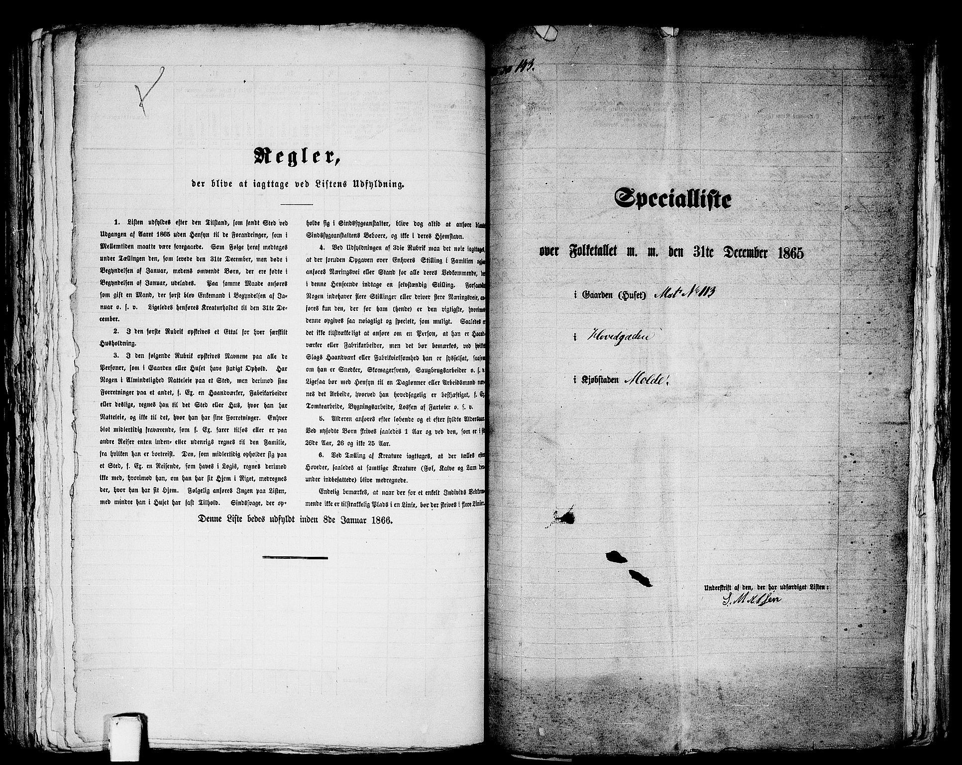 RA, 1865 census for Molde, 1865, p. 296