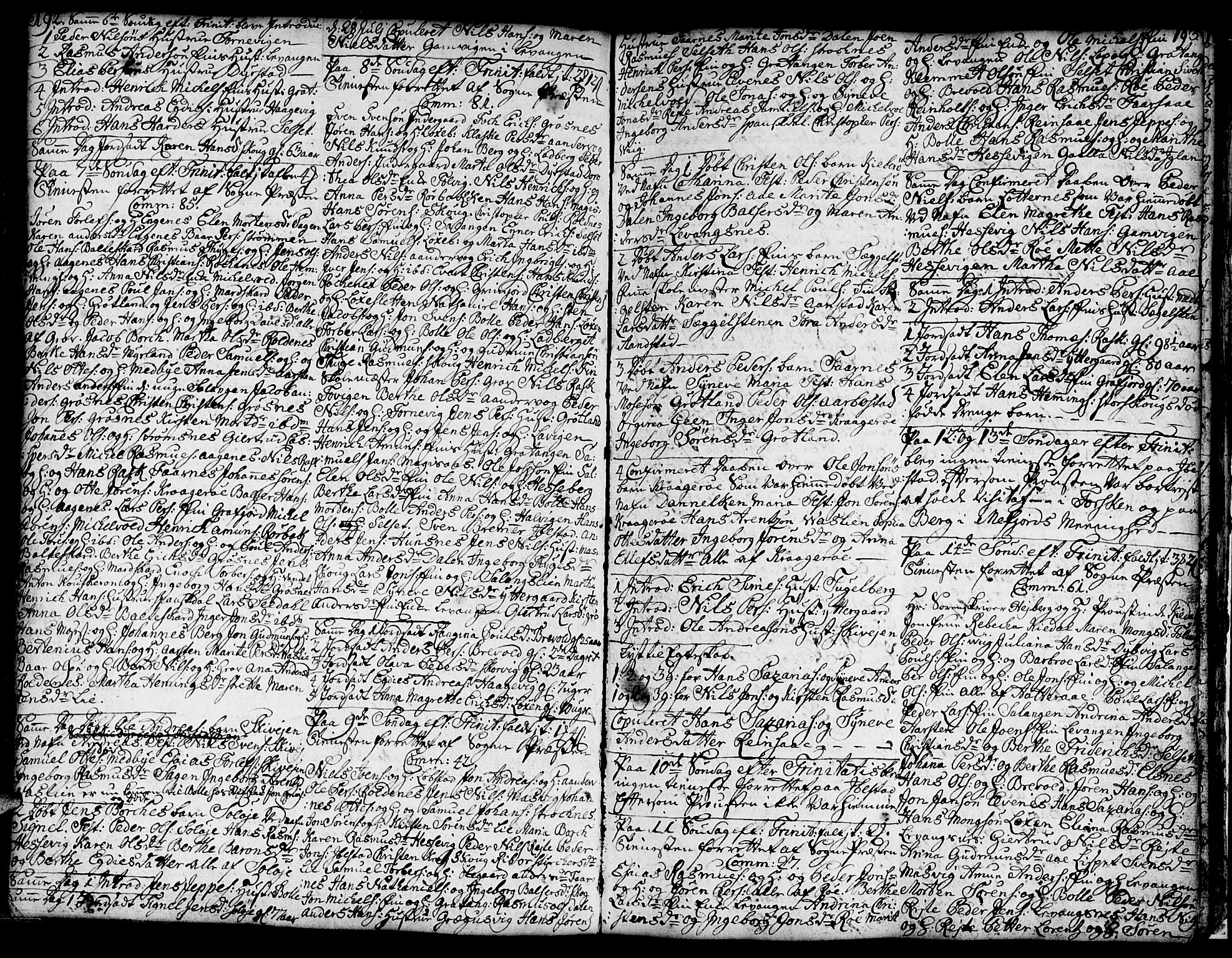 Ibestad sokneprestembete, SATØ/S-0077/H/Ha/Hab/L0001klokker: Parish register (copy) no. 1, 1776-1808, p. 192-193
