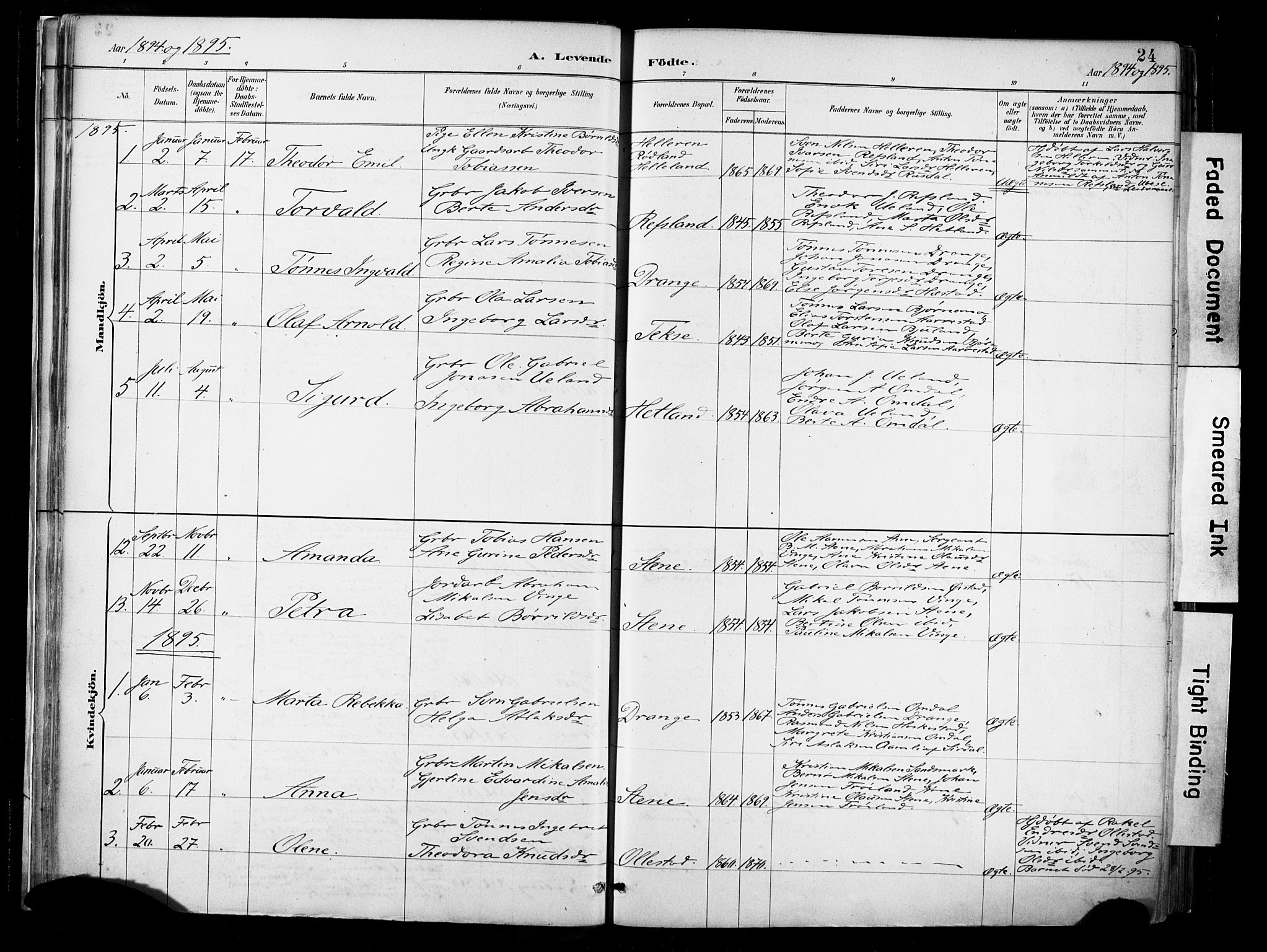 Lund sokneprestkontor, AV/SAST-A-101809/S06/L0012: Parish register (official) no. A 11, 1887-1921, p. 24