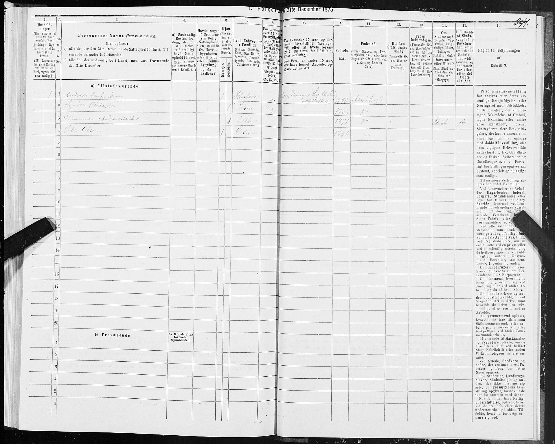 SAT, 1875 census for 1545P Aukra, 1875, p. 2241