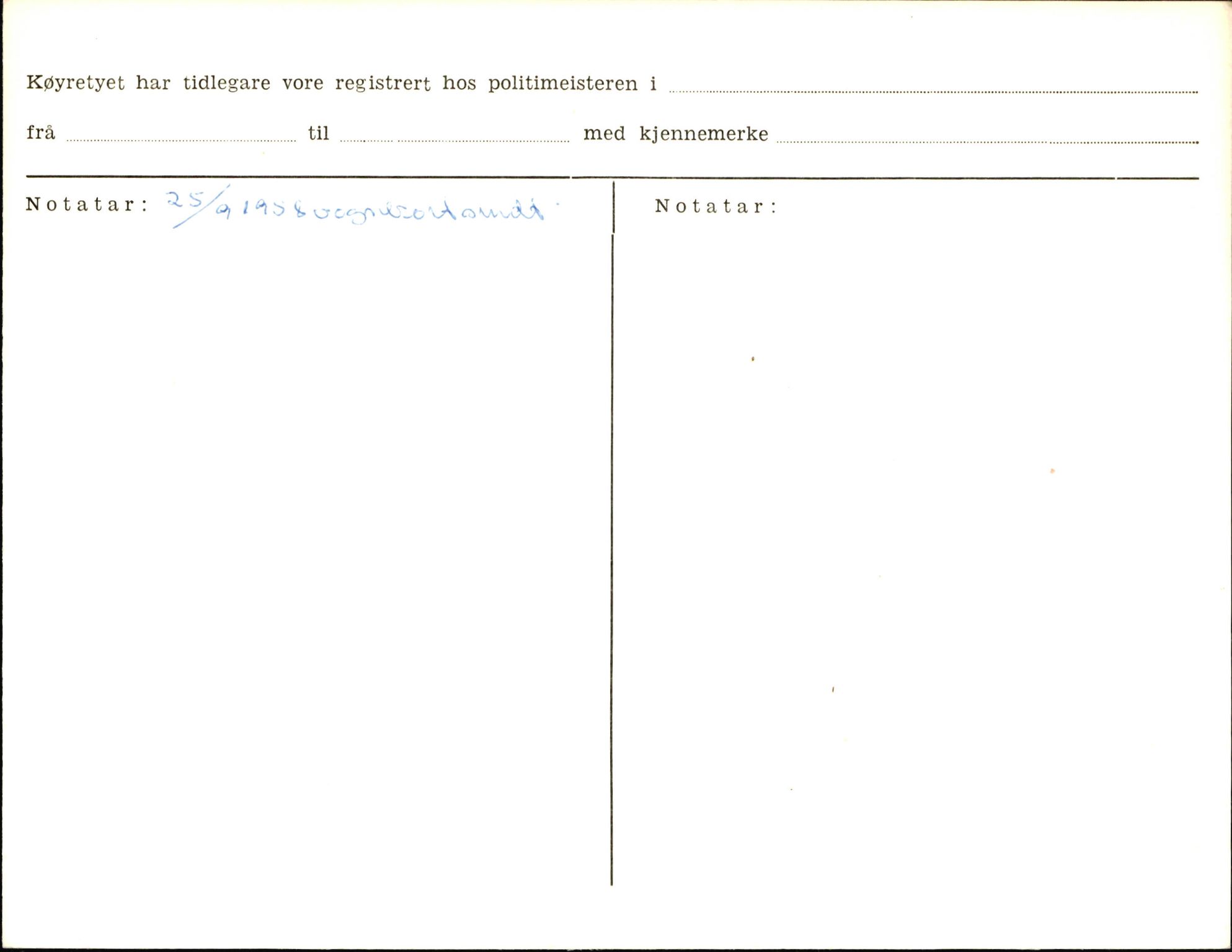 Statens vegvesen, Sogn og Fjordane vegkontor, AV/SAB-A-5301/4/F/L0006: Registerkort utmeldte Fjordane S8300-9500, 1930-1961, p. 89