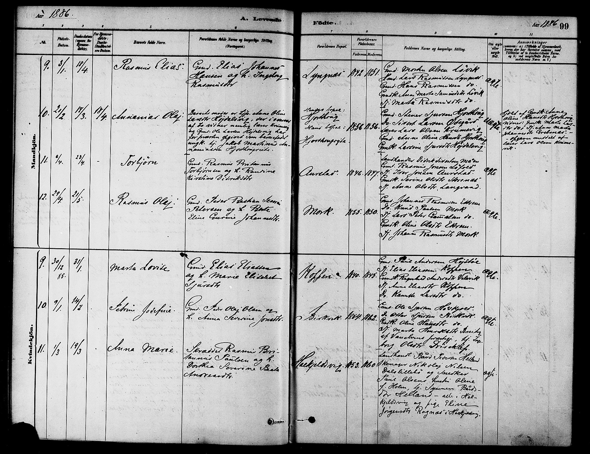 Ministerialprotokoller, klokkerbøker og fødselsregistre - Møre og Romsdal, AV/SAT-A-1454/511/L0141: Parish register (official) no. 511A08, 1878-1890, p. 99