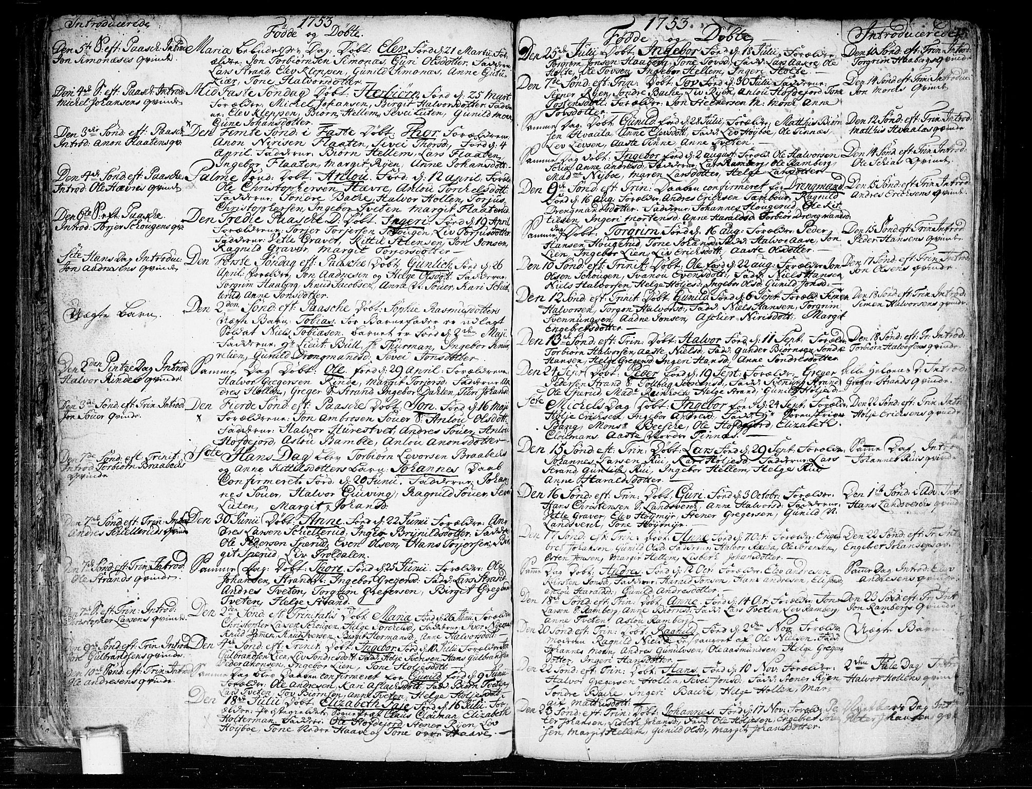 Heddal kirkebøker, SAKO/A-268/F/Fa/L0003: Parish register (official) no. I 3, 1723-1783, p. 73