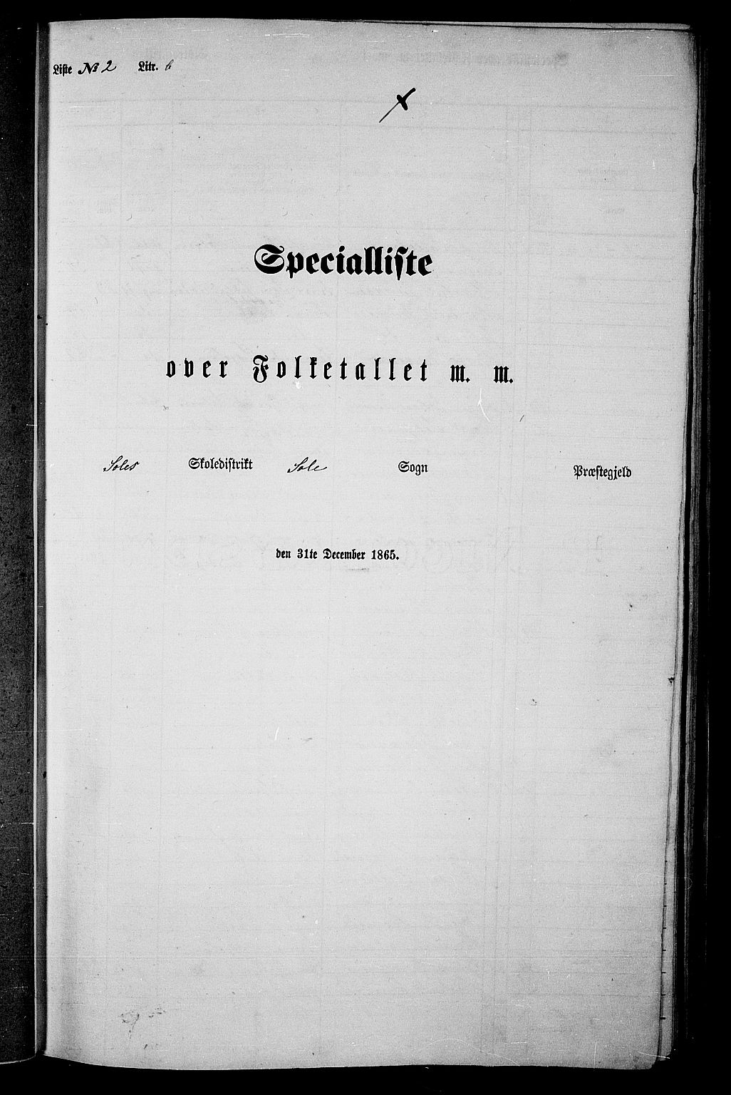 RA, 1865 census for Håland, 1865, p. 48