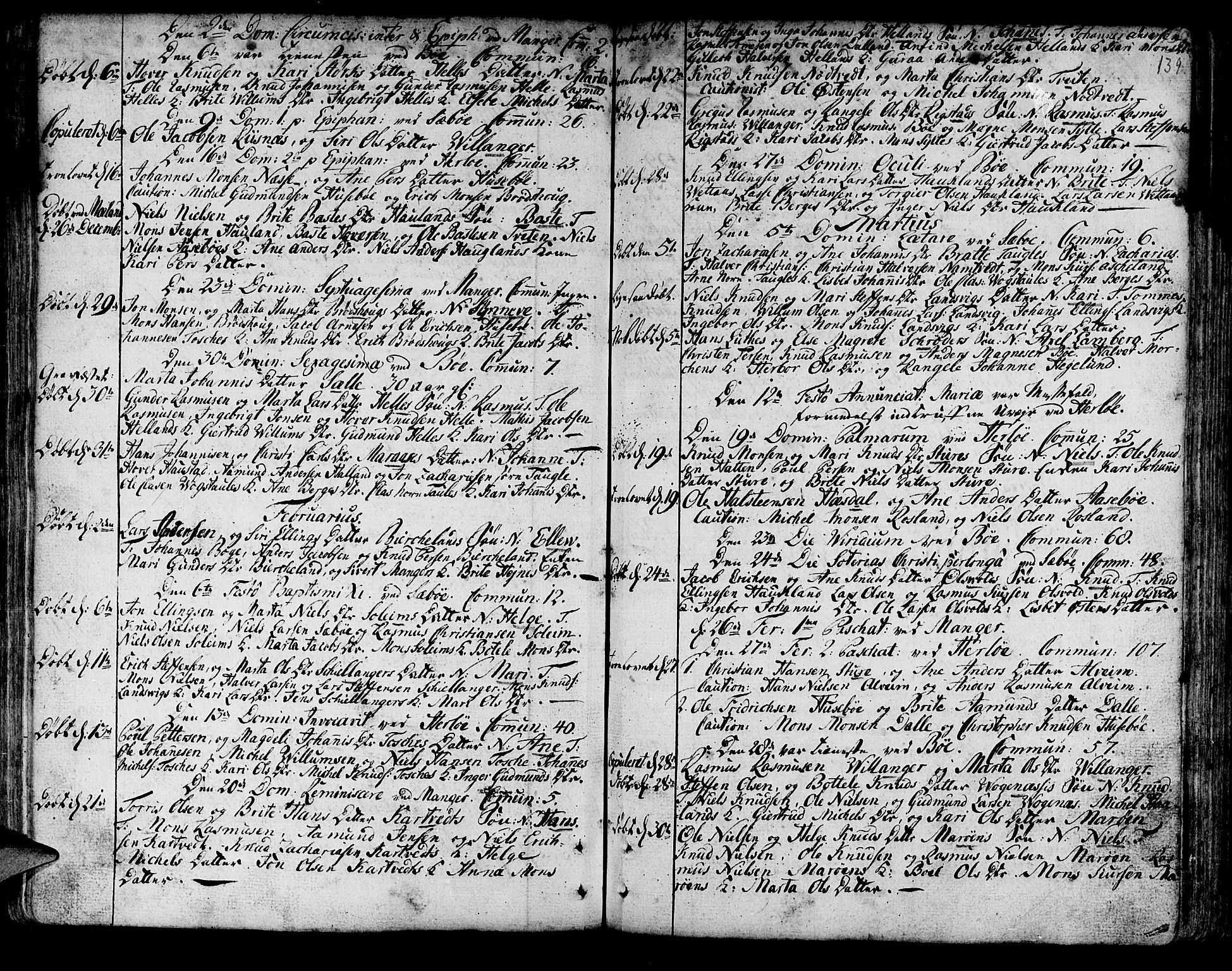 Manger sokneprestembete, AV/SAB-A-76801/H/Haa: Parish register (official) no. A 1, 1759-1791, p. 139