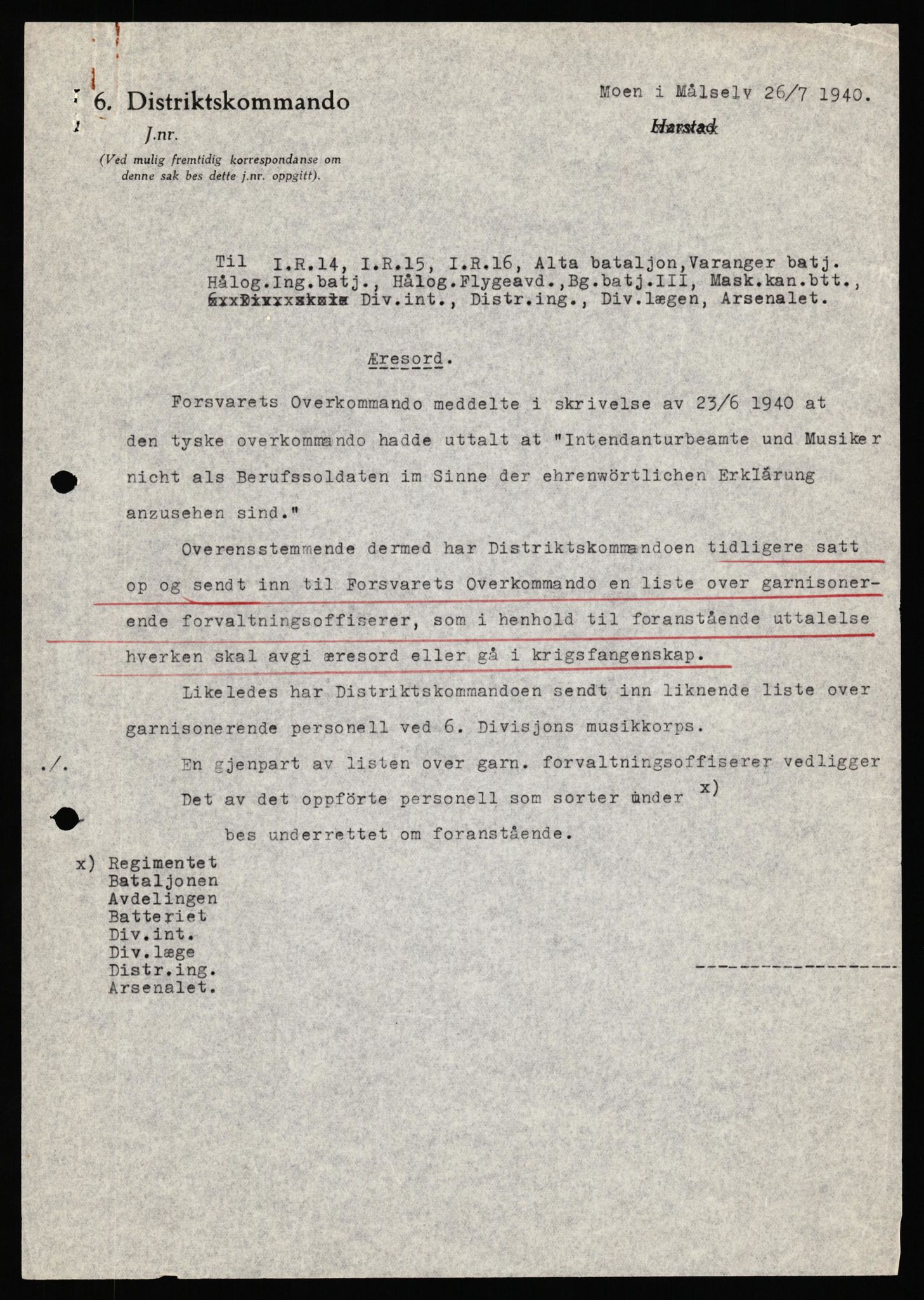 Forsvaret, Forsvarets krigshistoriske avdeling, AV/RA-RAFA-2017/Y/Yf/L0198: II-C-11-2100  -  Kapitulasjonen i 1940, 1940, p. 681