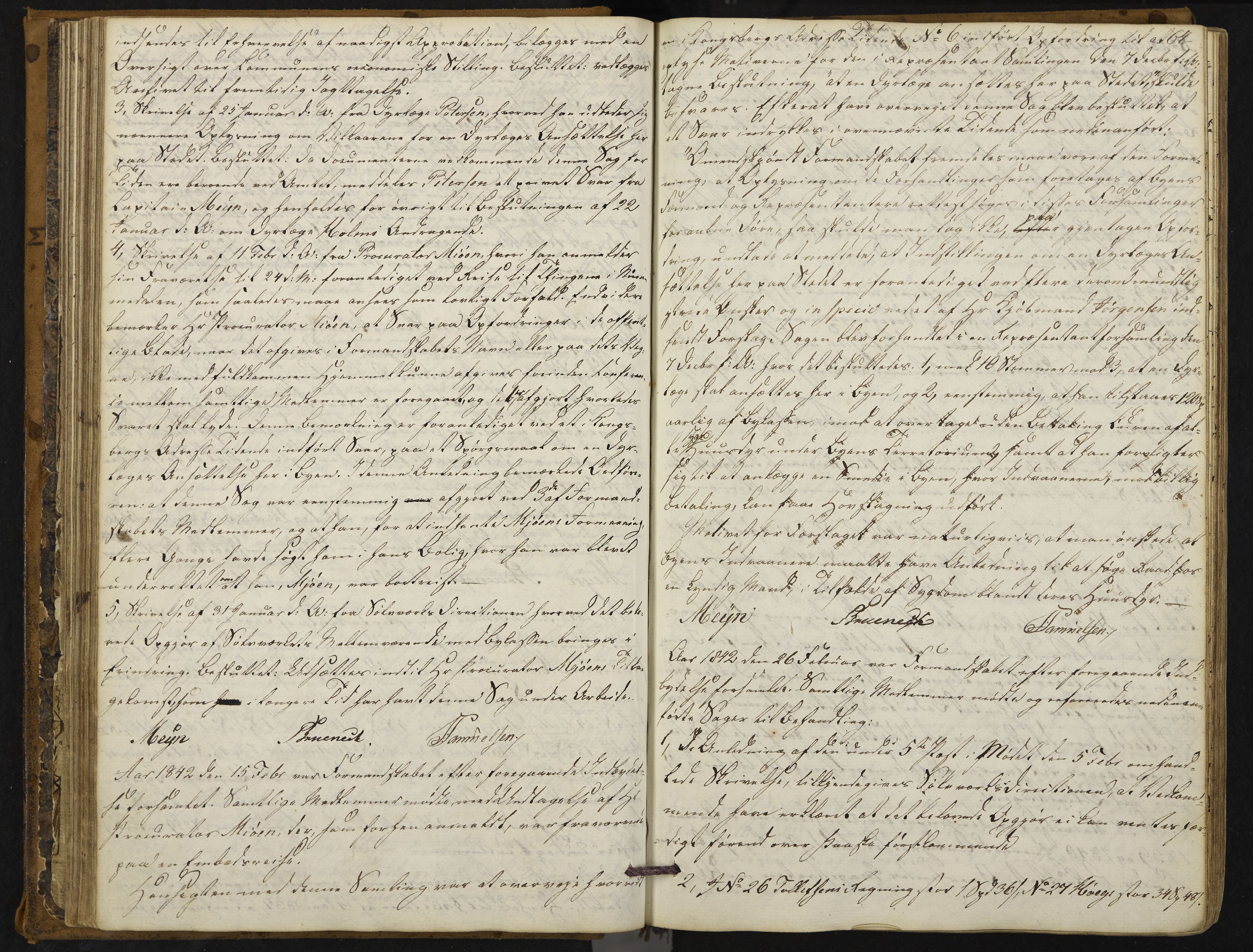 Kongsberg formannskap og sentraladministrasjon, IKAK/0604021-1/A/L0001: Møtebok med register, 1837-1849, p. 64
