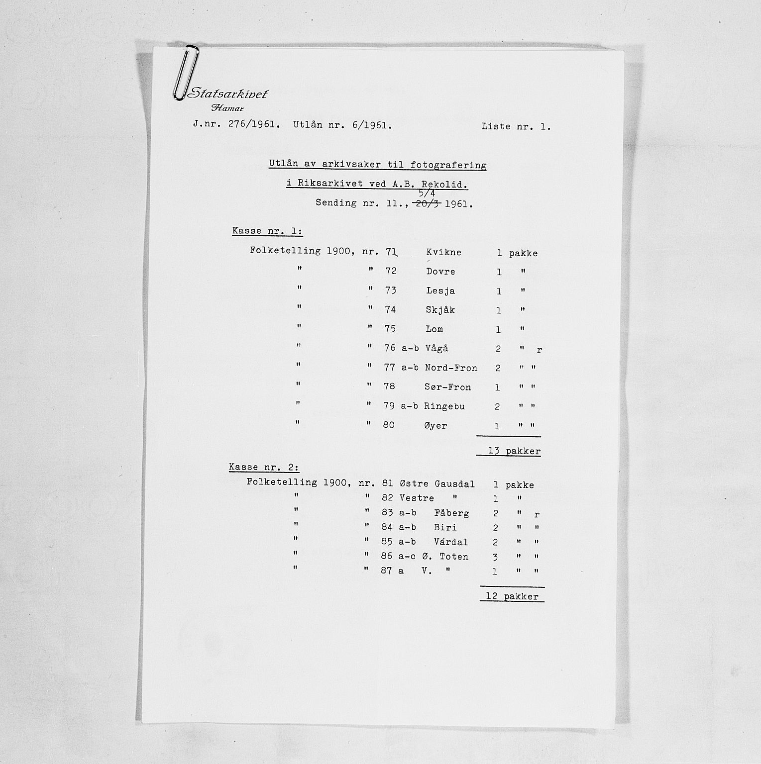 SAH, 1900 census for Nord-Fron, 1900, p. 45