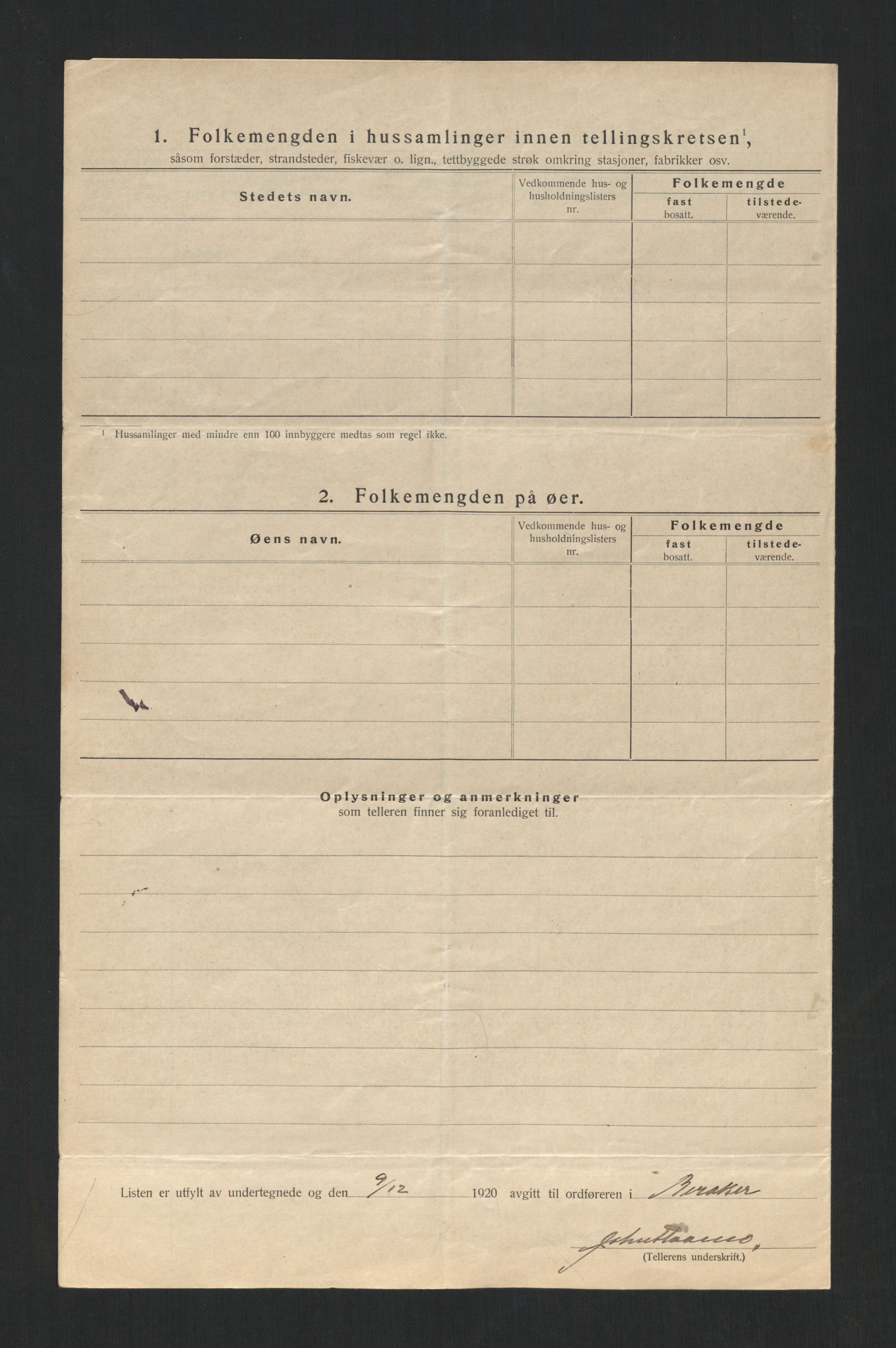 SAT, 1920 census for Meråker, 1920, p. 22