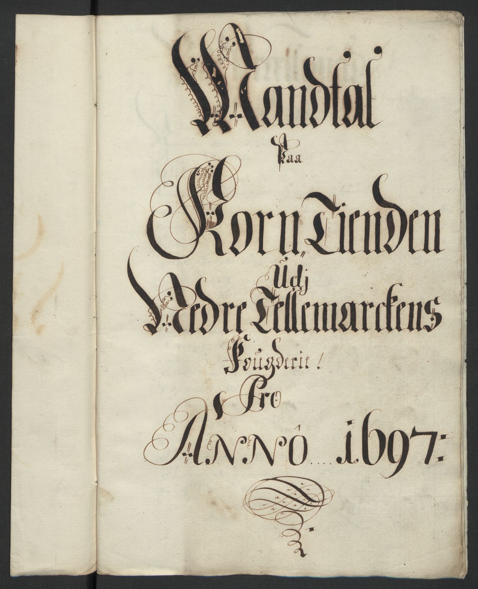 Rentekammeret inntil 1814, Reviderte regnskaper, Fogderegnskap, RA/EA-4092/R36/L2096: Fogderegnskap Øvre og Nedre Telemark og Bamble, 1697, p. 28