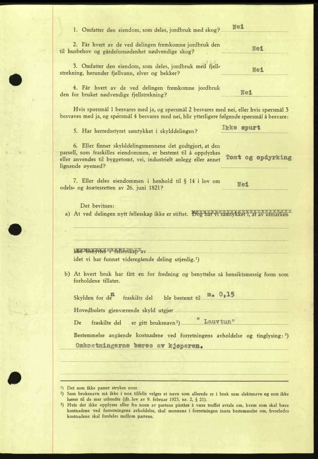 Nordmøre sorenskriveri, AV/SAT-A-4132/1/2/2Ca: Mortgage book no. A98, 1944-1944, Diary no: : 2044/1944