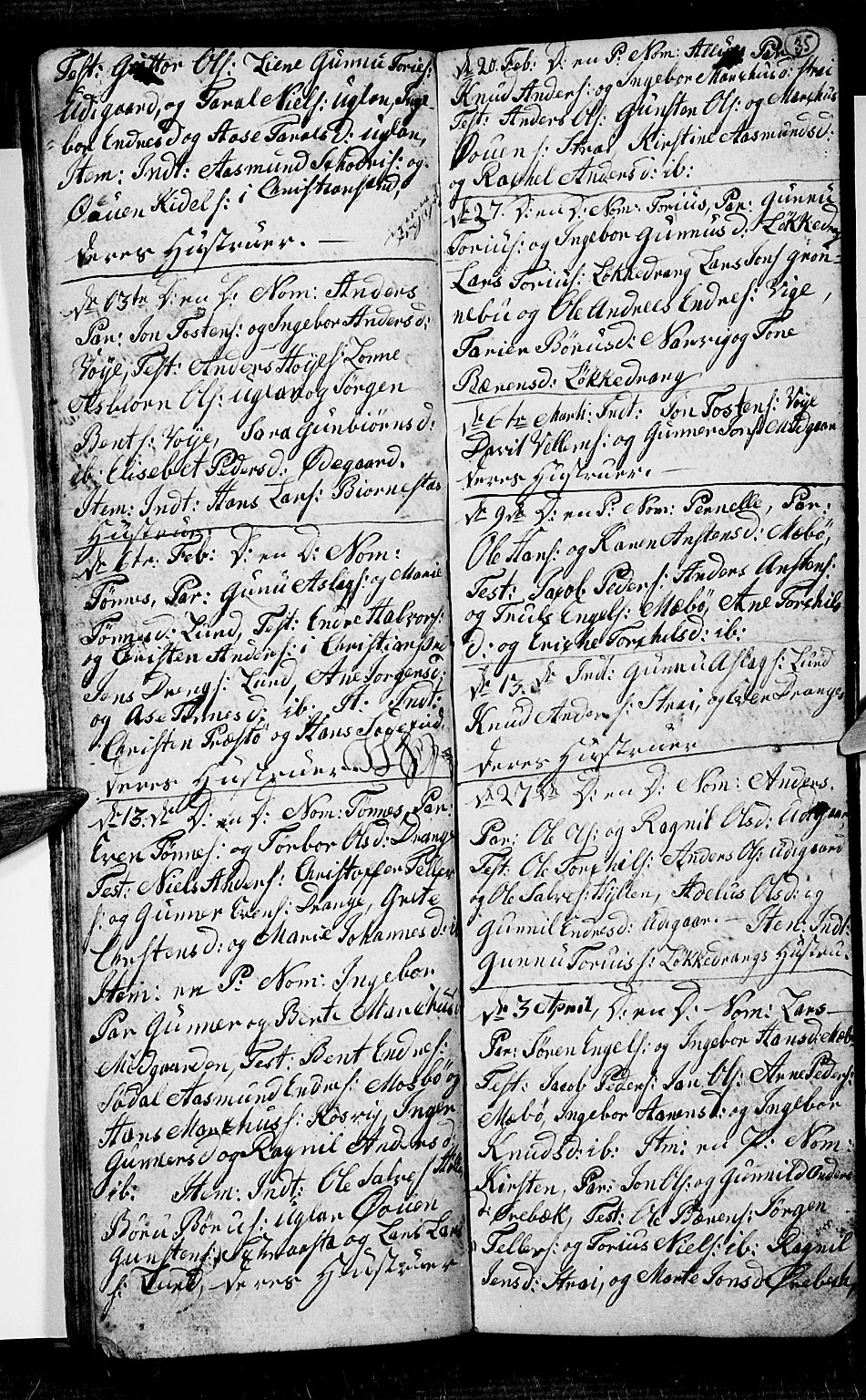 Oddernes sokneprestkontor, AV/SAK-1111-0033/F/Fb/Fba/L0002: Parish register (copy) no. B 2, 1791-1806, p. 35