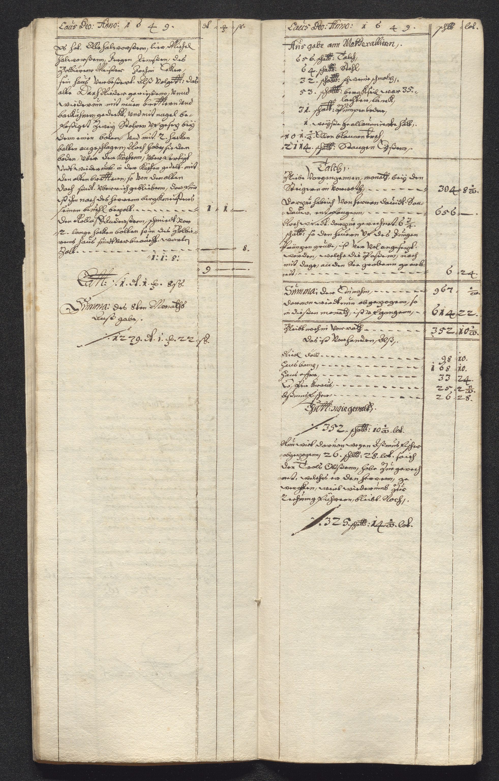 Kongsberg Sølvverk 1623-1816, AV/SAKO-EA-3135/001/D/Dc/Dcd/L0023: Utgiftsregnskap for gruver m.m., 1649, p. 381