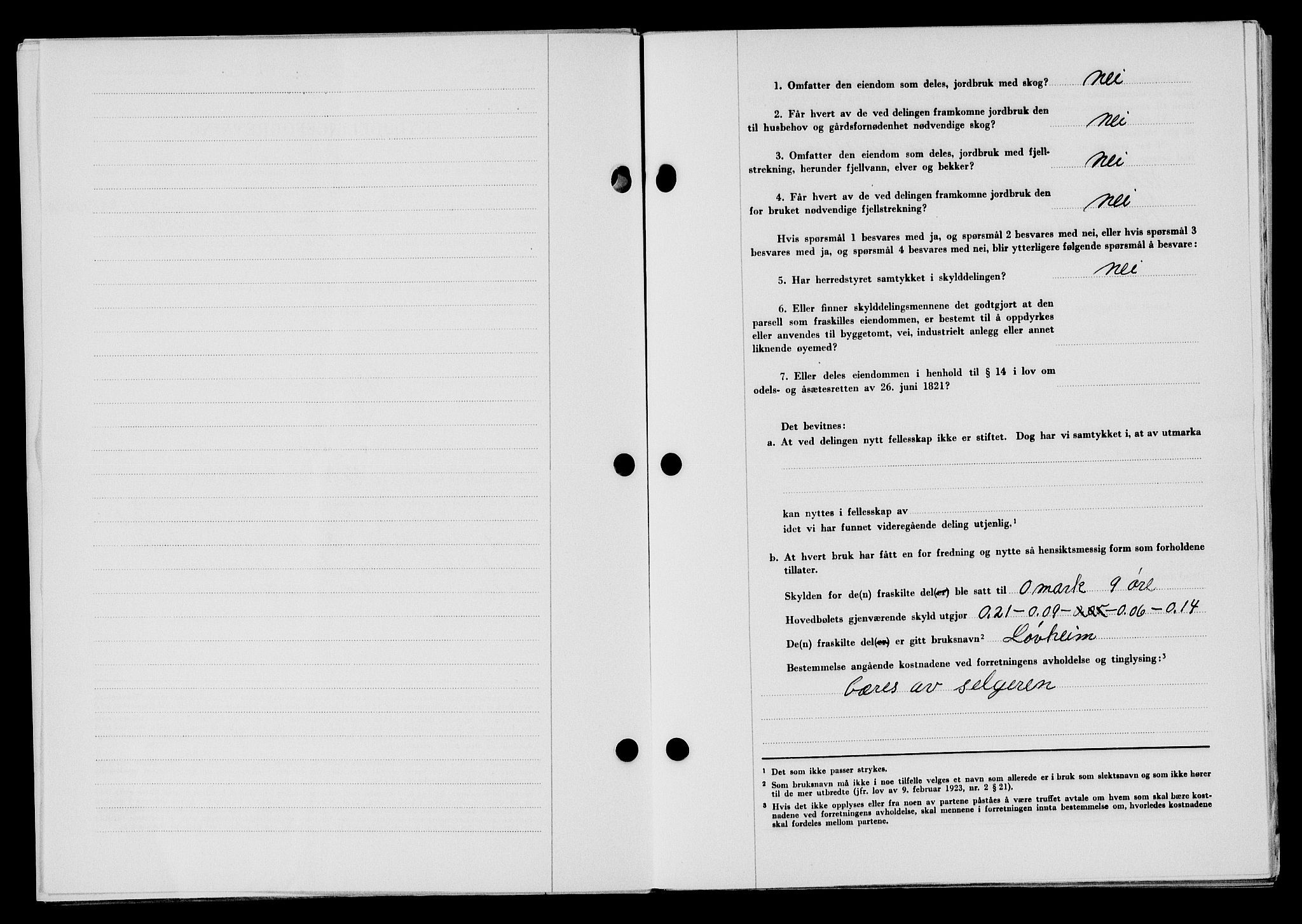 Flekkefjord sorenskriveri, AV/SAK-1221-0001/G/Gb/Gba/L0065: Mortgage book no. A-13, 1949-1949, Diary no: : 647/1949