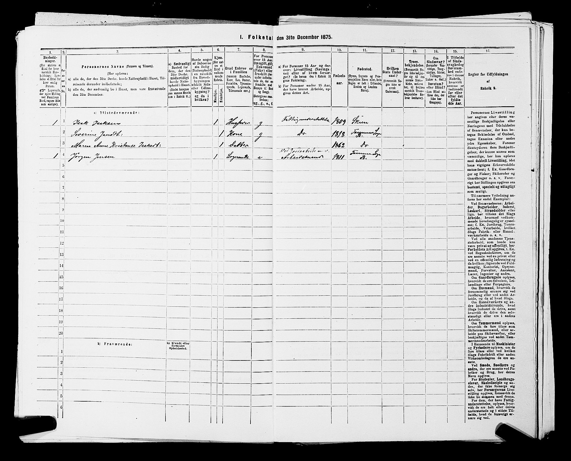 SAKO, 1875 census for 0726P Brunlanes, 1875, p. 565