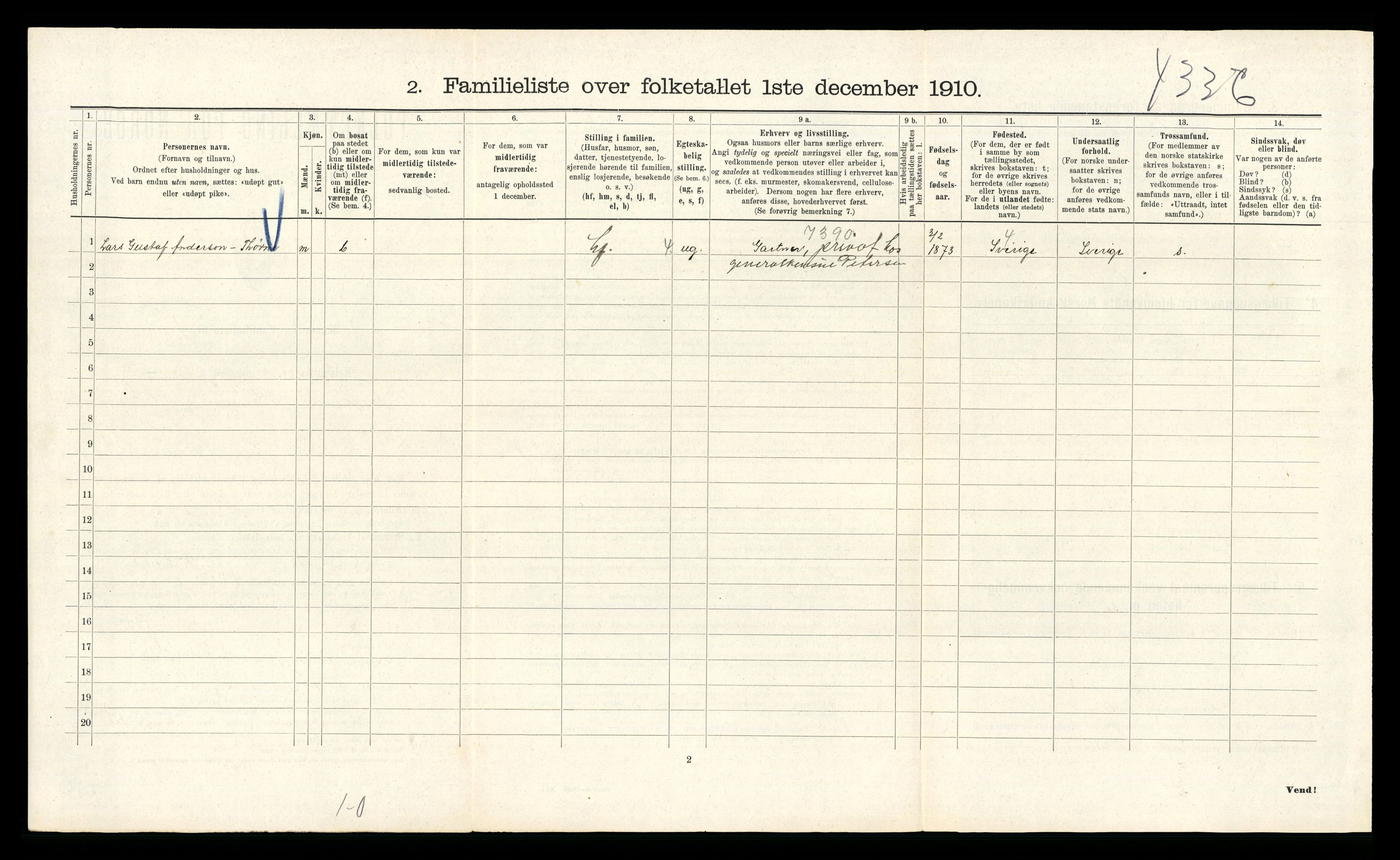 RA, 1910 census for Kristiania, 1910, p. 26114